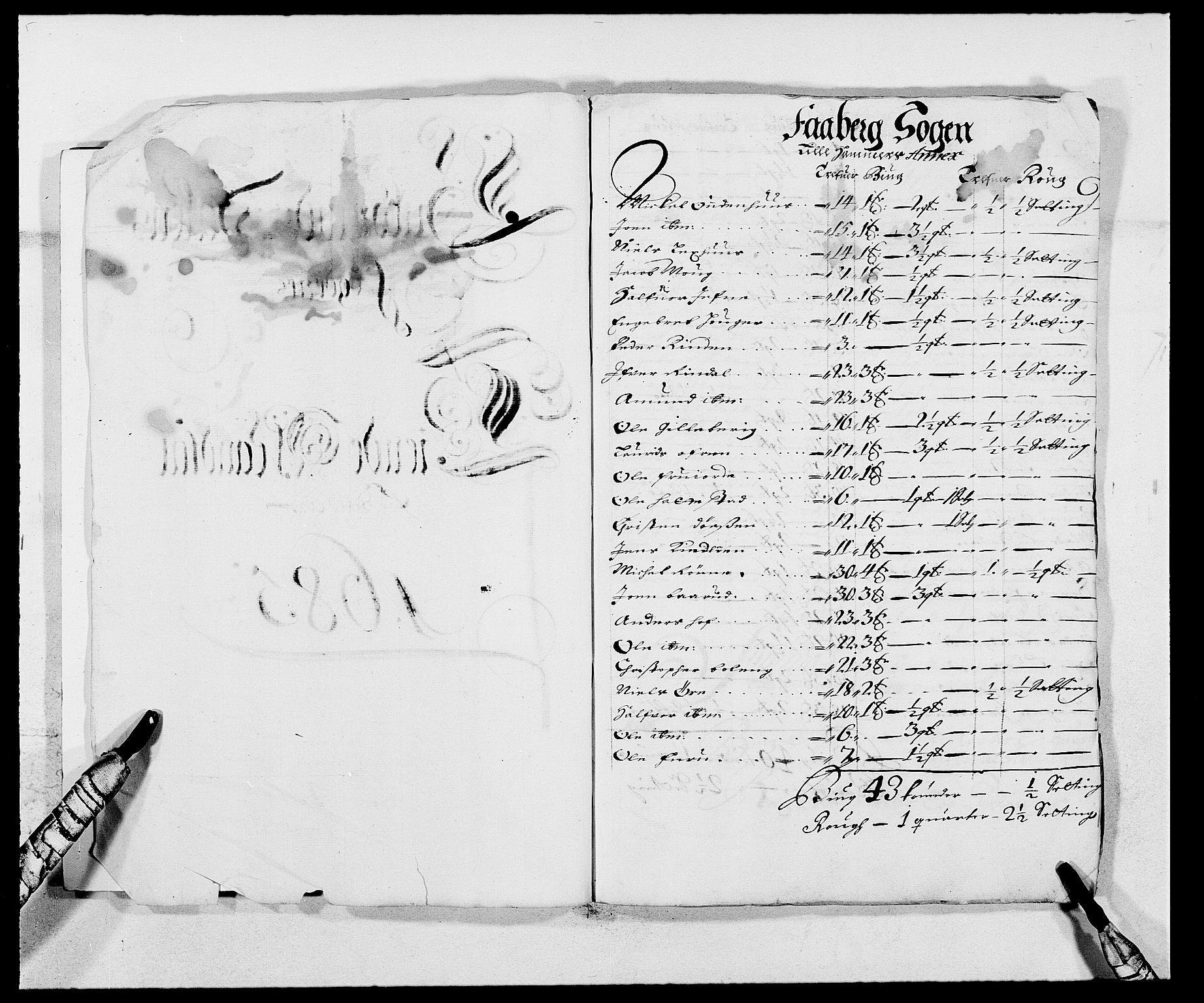 Rentekammeret inntil 1814, Reviderte regnskaper, Fogderegnskap, AV/RA-EA-4092/R17/L1160: Fogderegnskap Gudbrandsdal, 1682-1689, s. 16