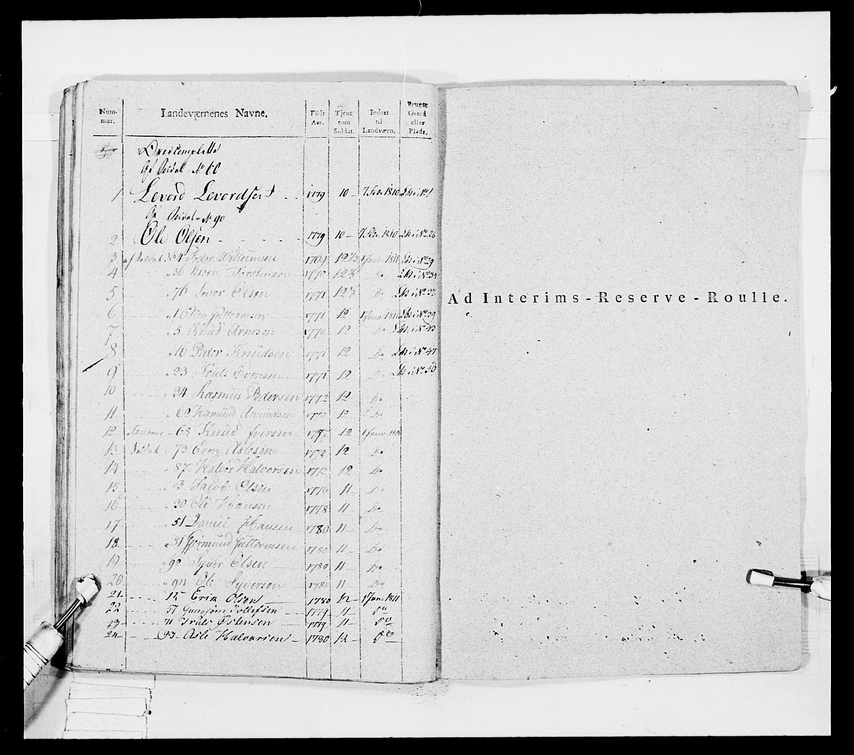 Generalitets- og kommissariatskollegiet, Det kongelige norske kommissariatskollegium, AV/RA-EA-5420/E/Eh/L0042: 1. Akershusiske nasjonale infanteriregiment, 1810, s. 40