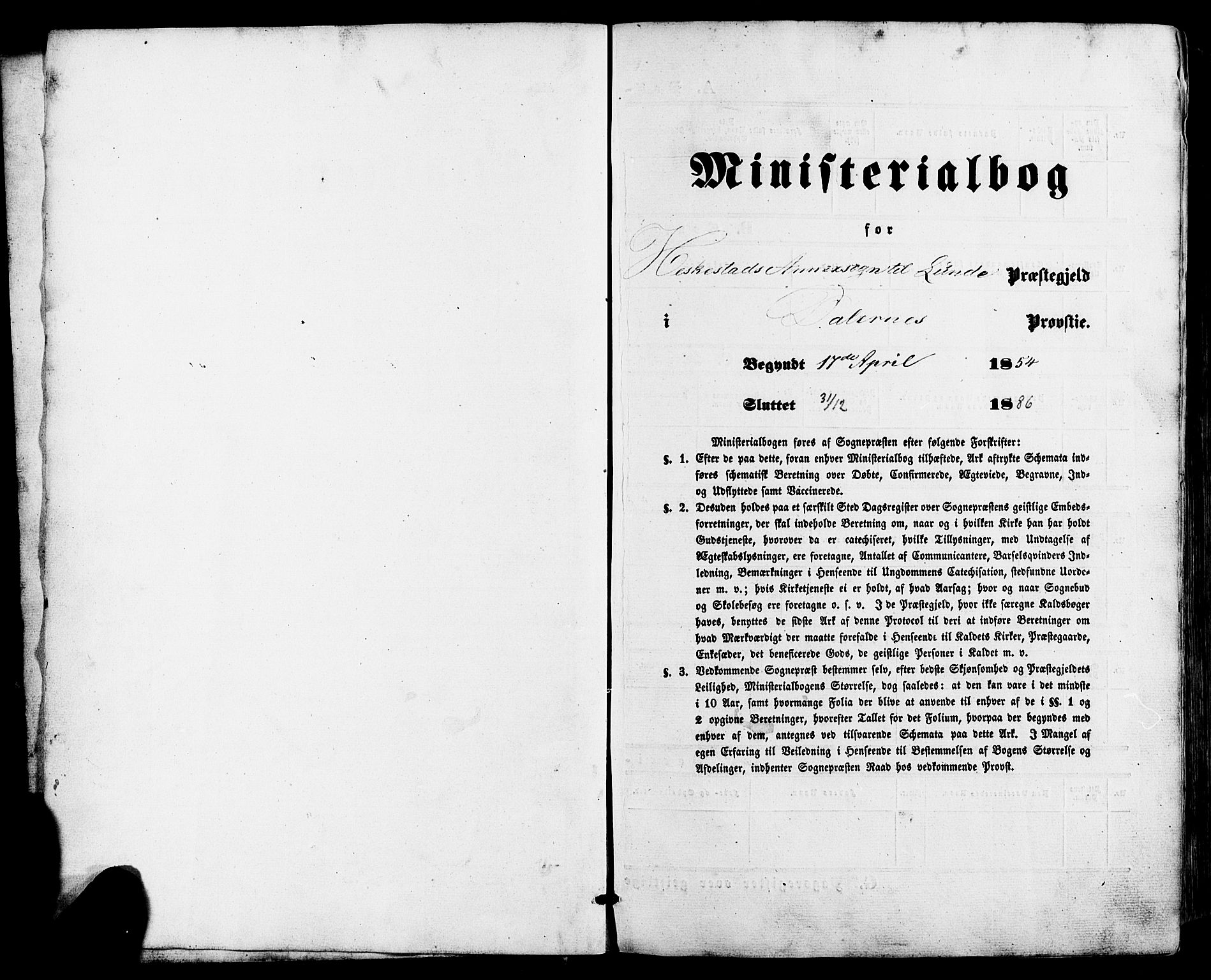 Lund sokneprestkontor, SAST/A-101809/S06/L0010: Ministerialbok nr. A 9, 1854-1886