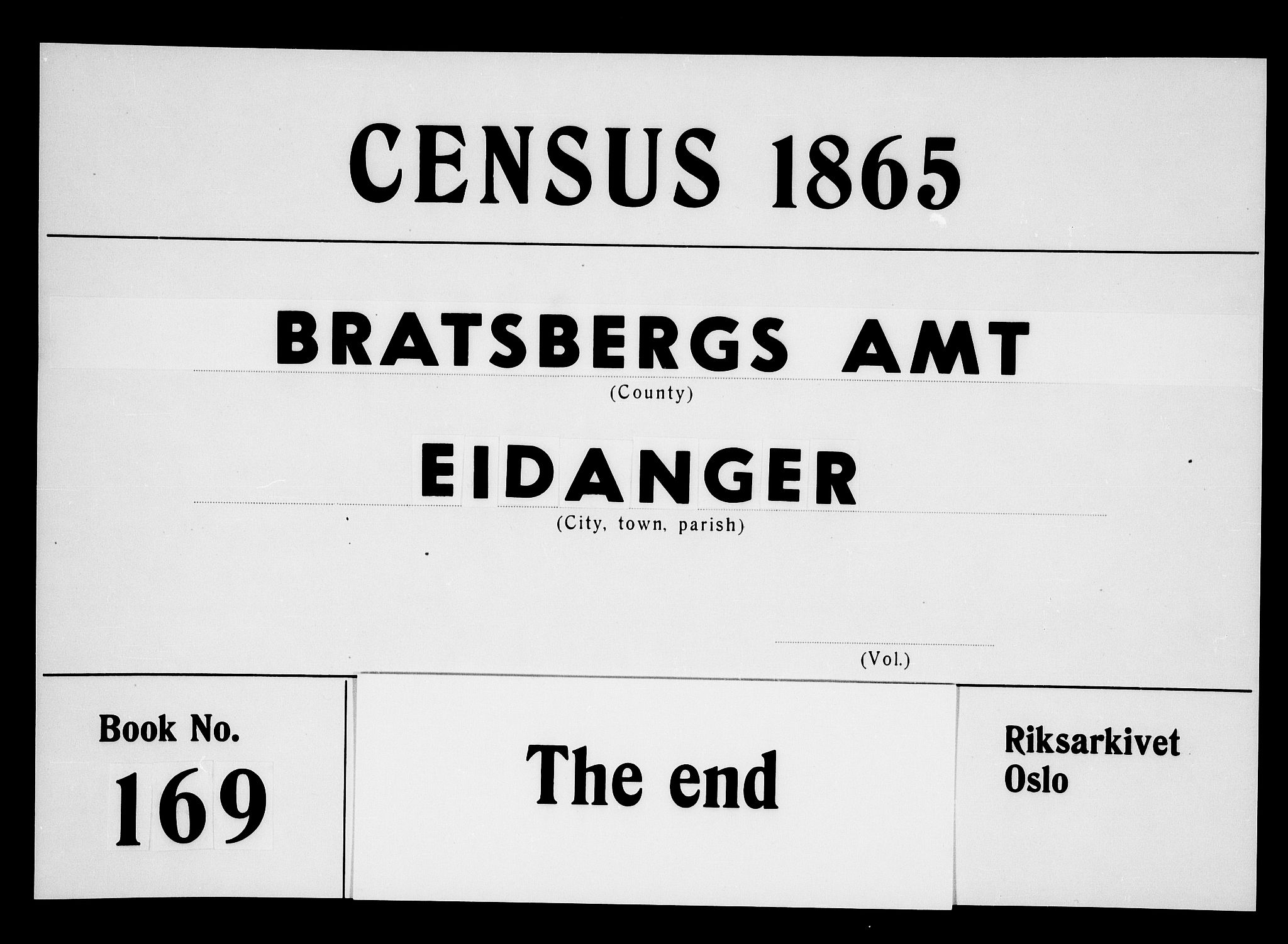 RA, Folketelling 1865 for 0813P Eidanger prestegjeld, 1865, s. 119