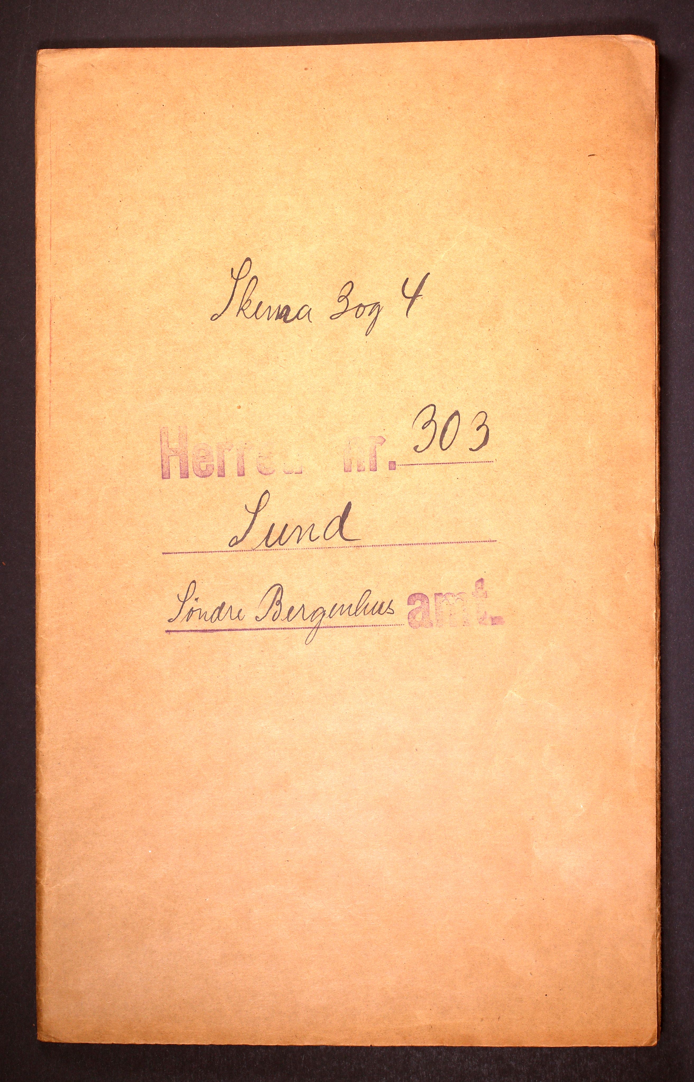 RA, Folketelling 1910 for 1245 Sund herred, 1910, s. 1