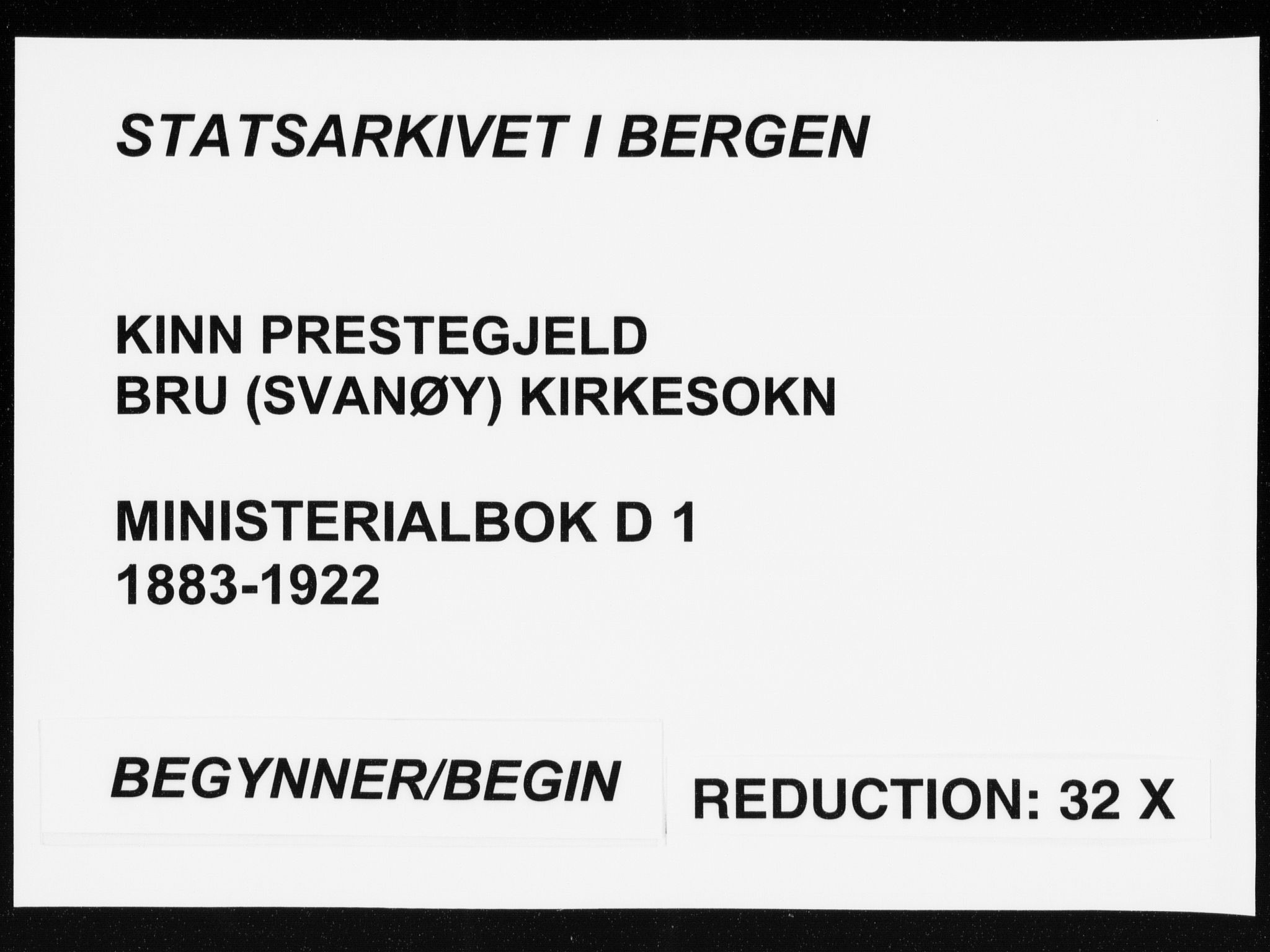 Kinn sokneprestembete, AV/SAB-A-80801/H/Haa/Haad/L0007: Ministerialbok nr. D 7, 1883-1922