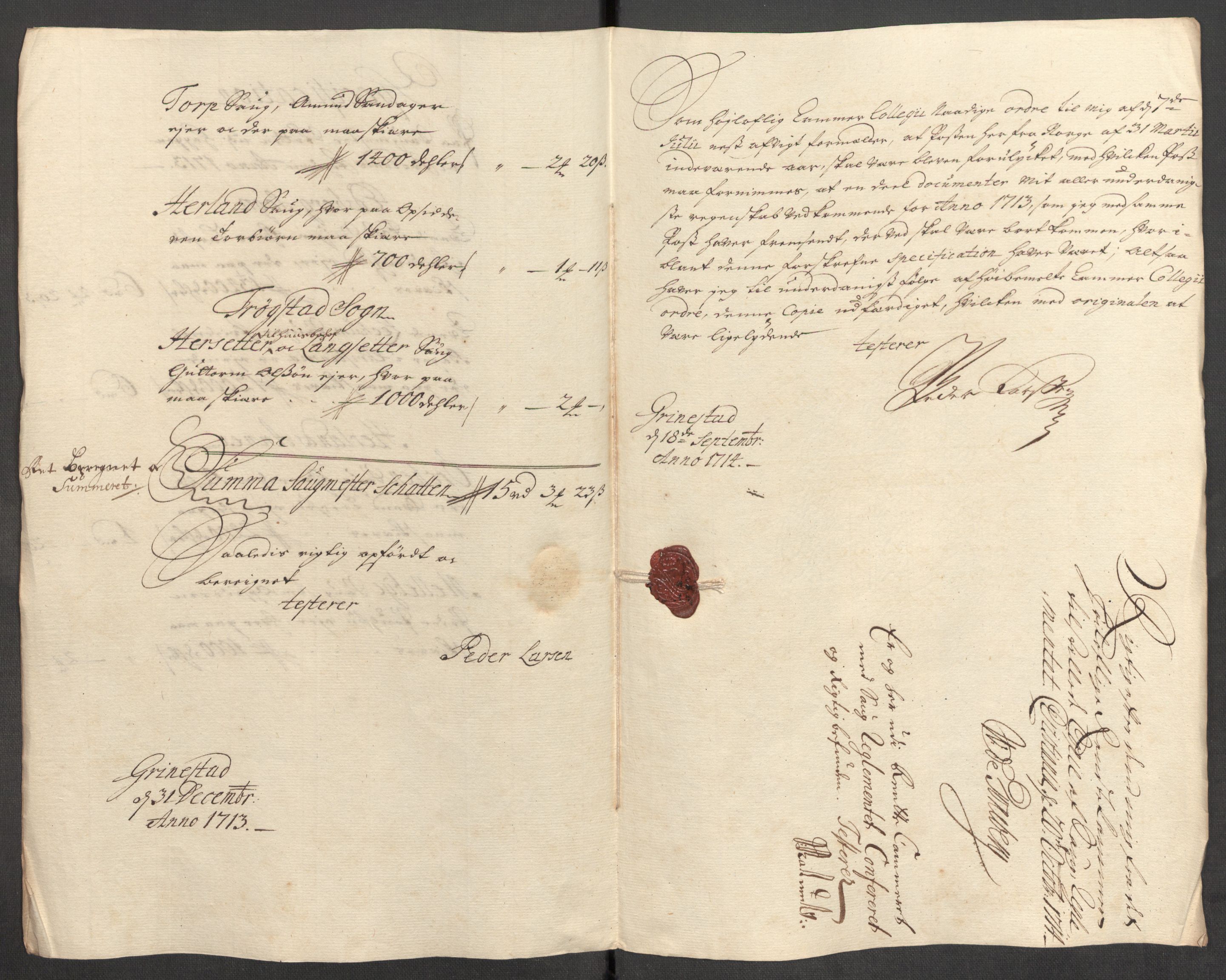 Rentekammeret inntil 1814, Reviderte regnskaper, Fogderegnskap, RA/EA-4092/R07/L0306: Fogderegnskap Rakkestad, Heggen og Frøland, 1713, s. 230