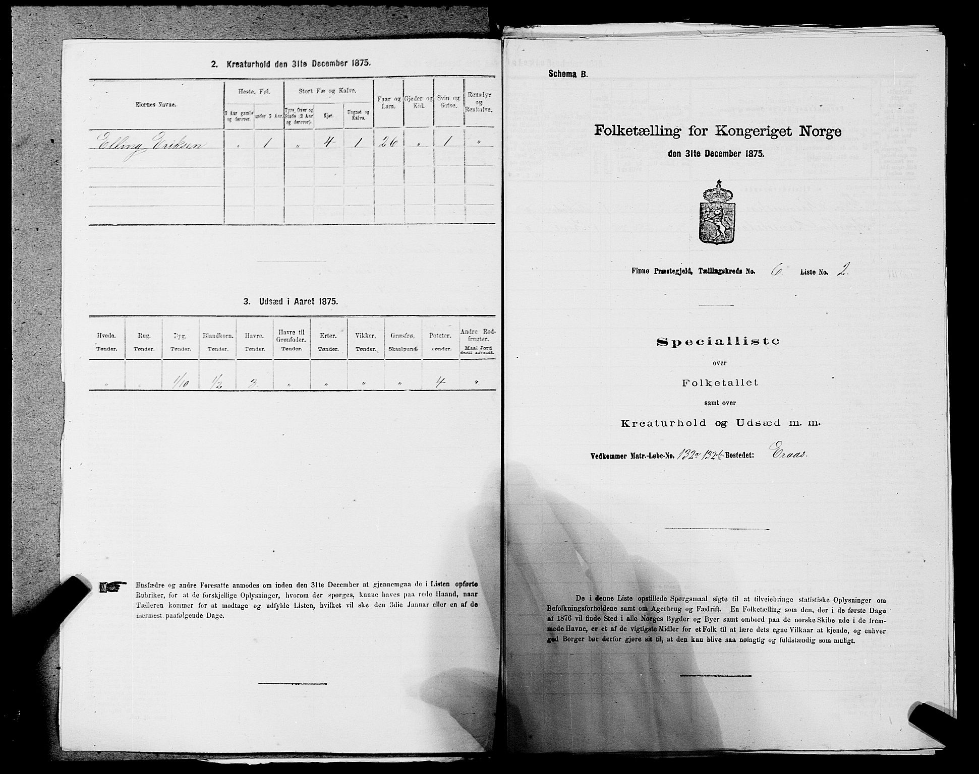 SAST, Folketelling 1875 for 1141P Finnøy prestegjeld, 1875, s. 556