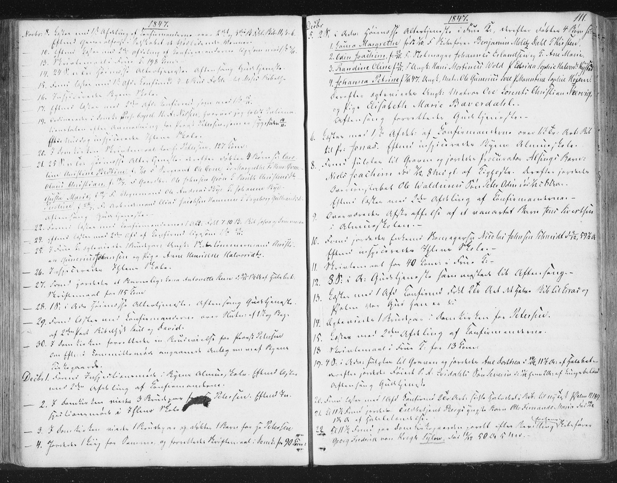 Ministerialprotokoller, klokkerbøker og fødselsregistre - Sør-Trøndelag, AV/SAT-A-1456/602/L0127: Residerende kapellans bok nr. 602B01, 1821-1875, s. 111