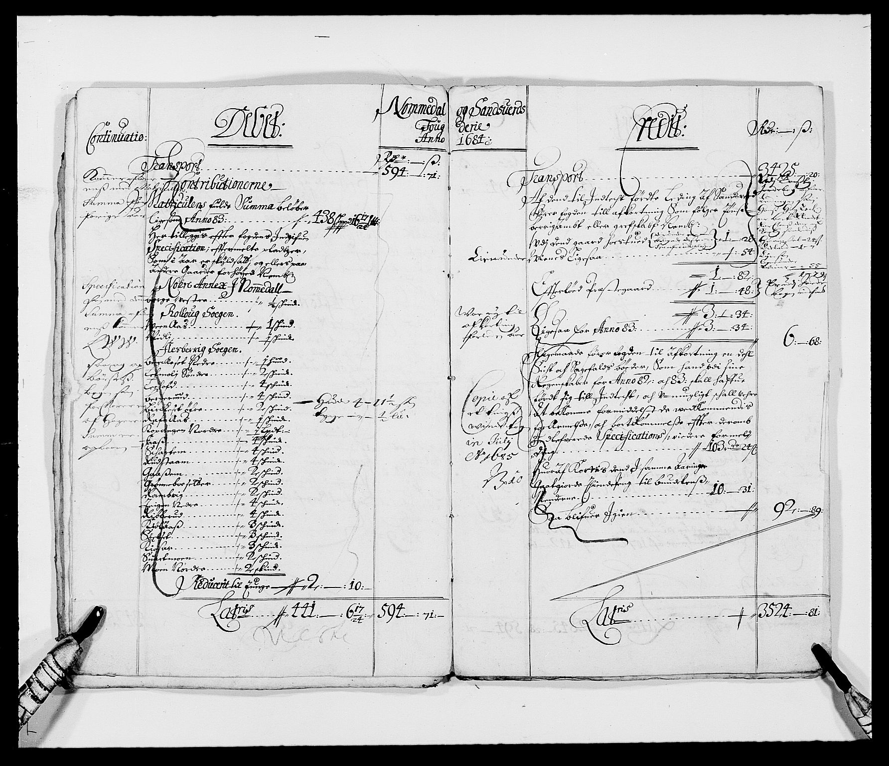 Rentekammeret inntil 1814, Reviderte regnskaper, Fogderegnskap, AV/RA-EA-4092/R24/L1569: Fogderegnskap Numedal og Sandsvær, 1679-1686, s. 68