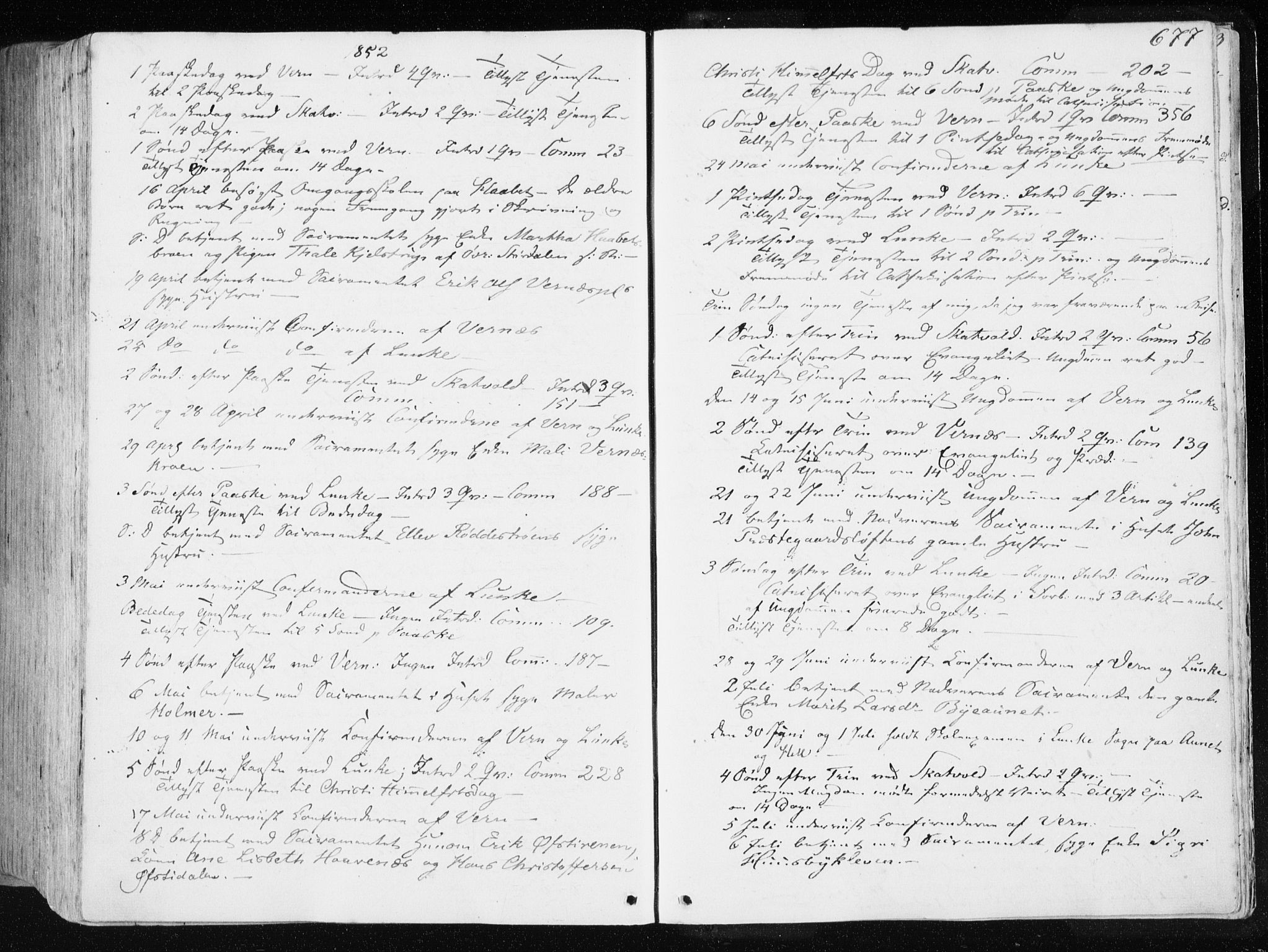 Ministerialprotokoller, klokkerbøker og fødselsregistre - Nord-Trøndelag, AV/SAT-A-1458/709/L0074: Ministerialbok nr. 709A14, 1845-1858, s. 677