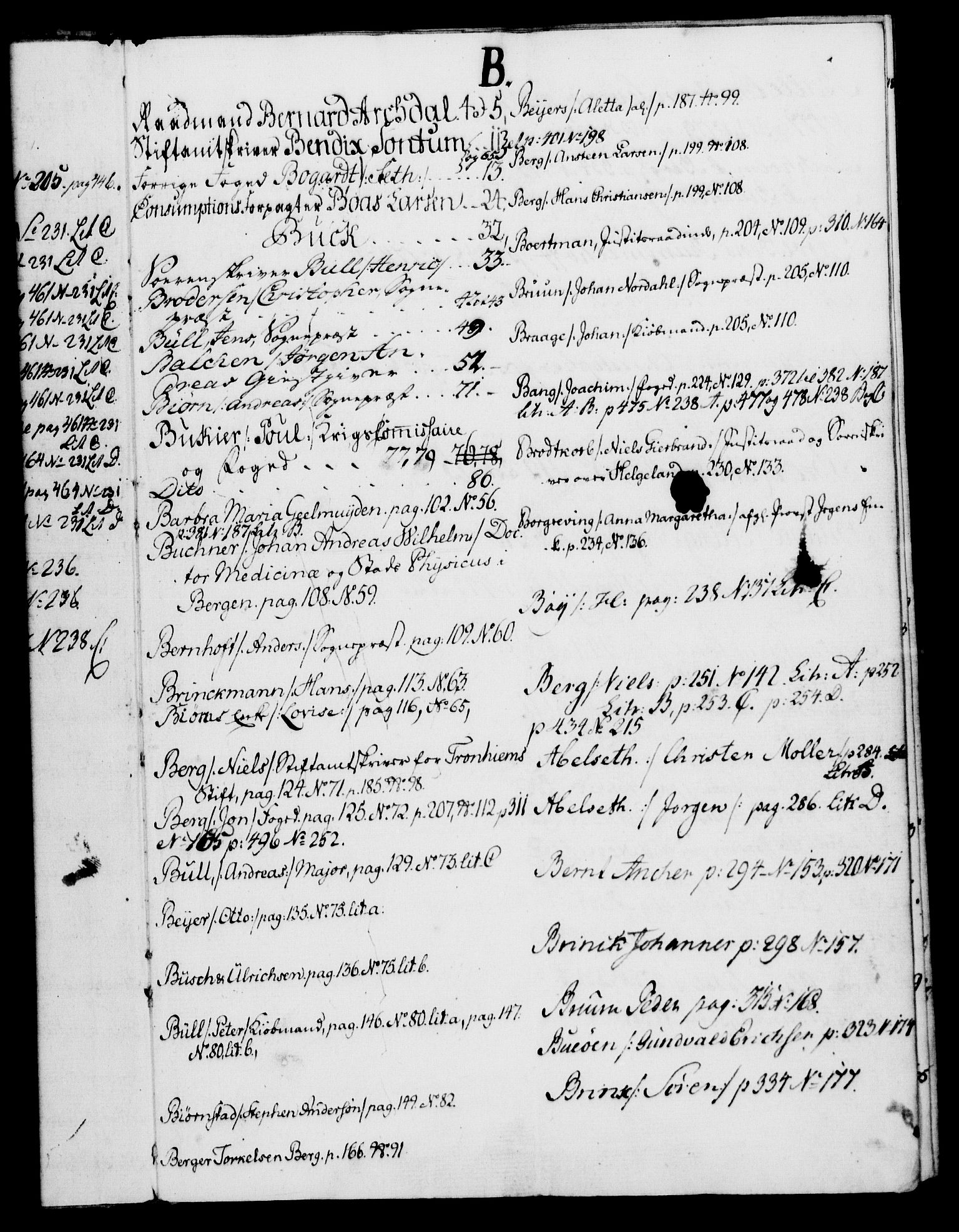Rentekammeret, Kammerkanselliet, RA/EA-3111/G/Gh/Ghd/L0005: Kausjonsprotokoll med register (merket RK 53.43), 1769-1794