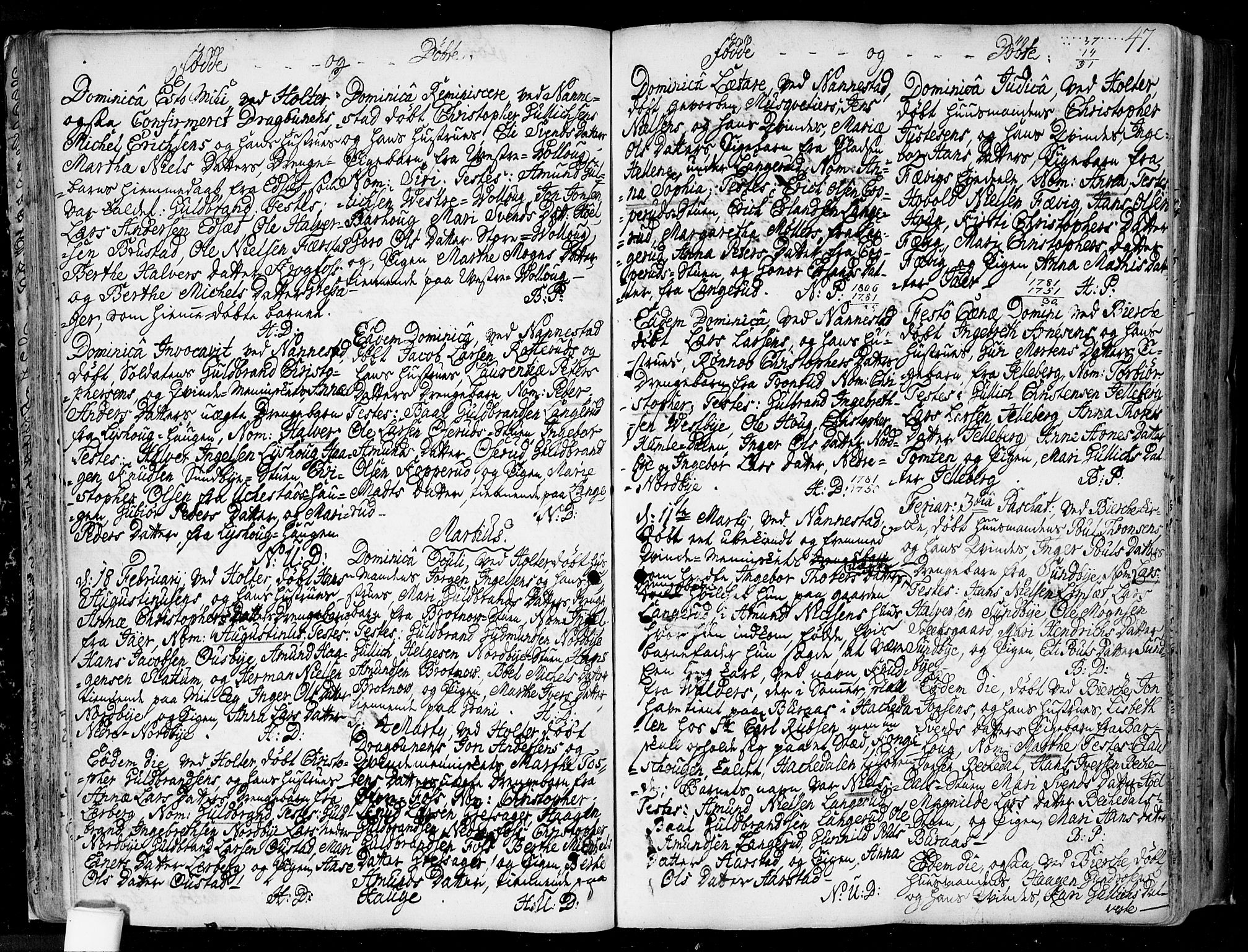 Nannestad prestekontor Kirkebøker, SAO/A-10414a/F/Fa/L0006: Ministerialbok nr. I 6, 1739-1754, s. 47
