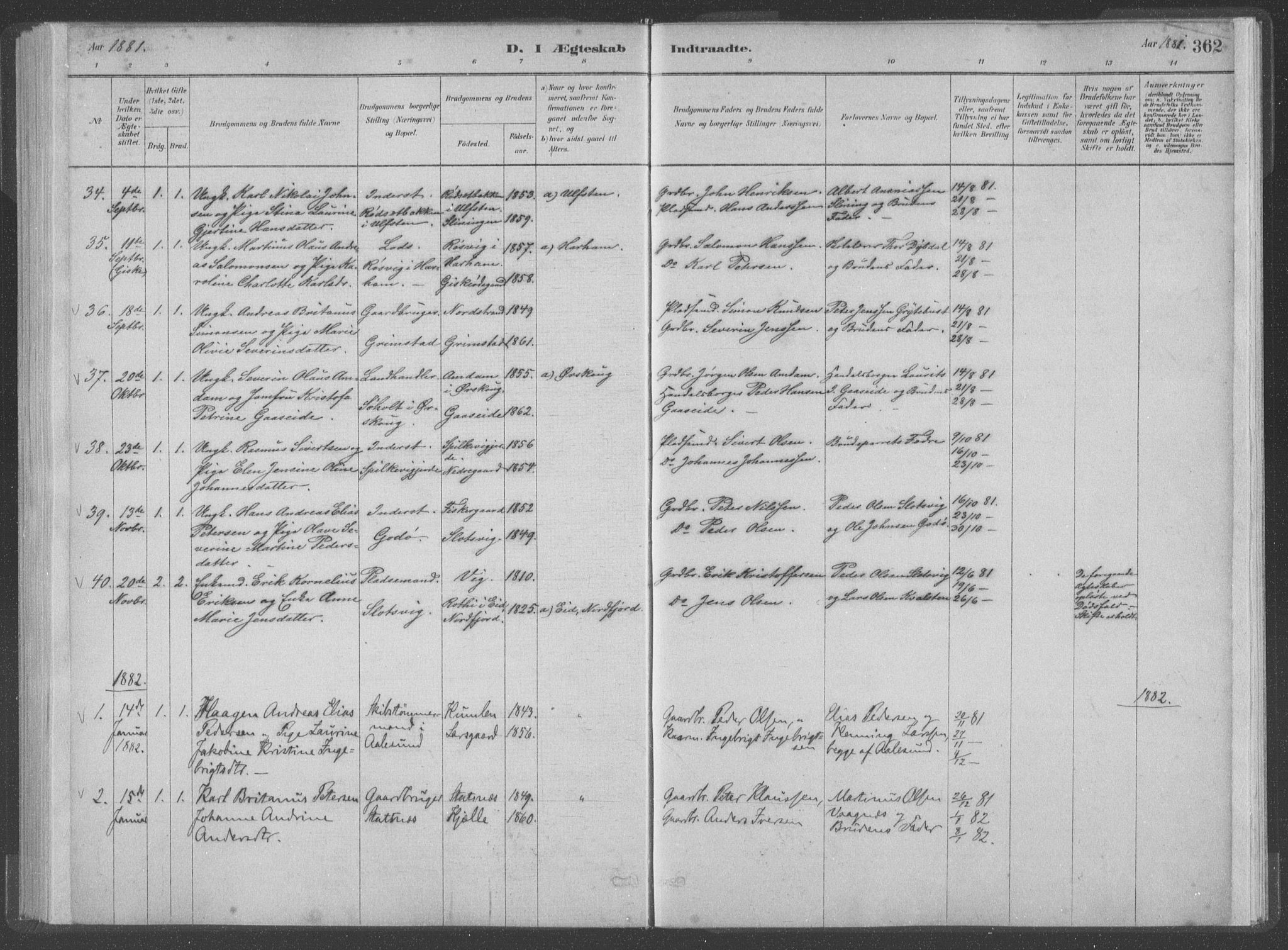 Ministerialprotokoller, klokkerbøker og fødselsregistre - Møre og Romsdal, SAT/A-1454/528/L0402: Ministerialbok nr. 528A12II, 1880-1903, s. 362