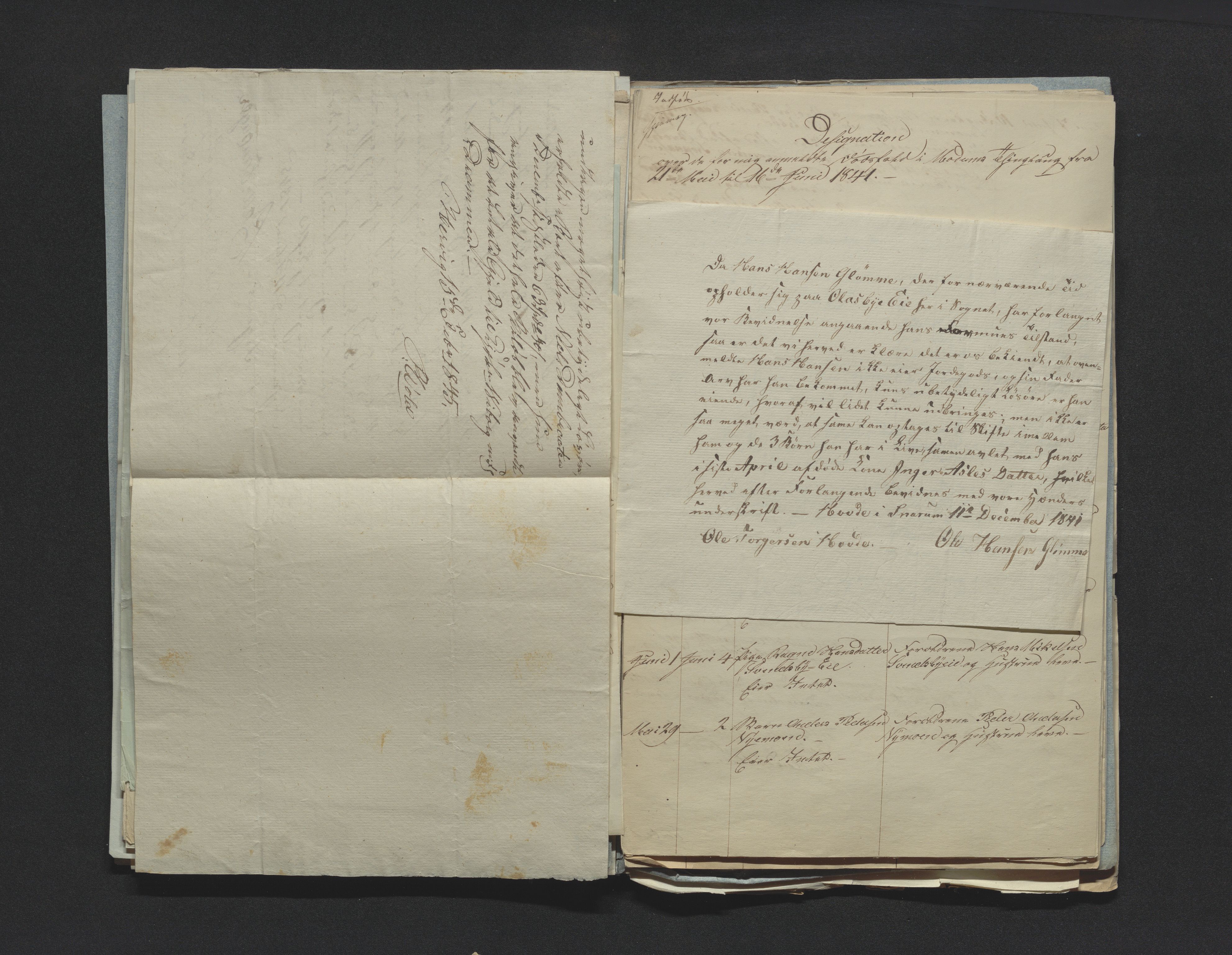 Eiker, Modum og Sigdal sorenskriveri, AV/SAKO-A-123/H/Ha/Hab/L0006: Dødsfallsmeldinger, 1841-1845