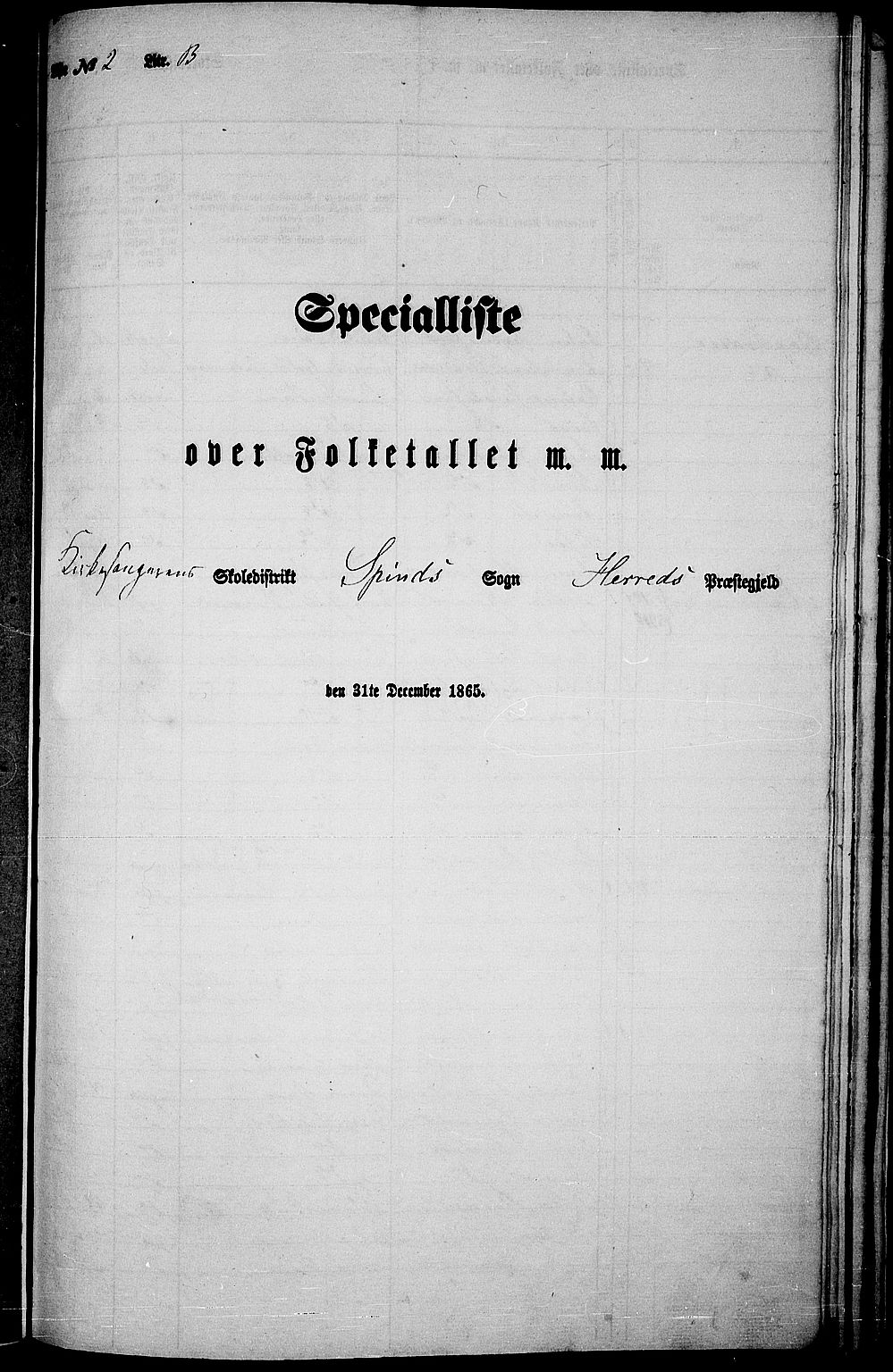 RA, Folketelling 1865 for 1039P Herad prestegjeld, 1865, s. 70