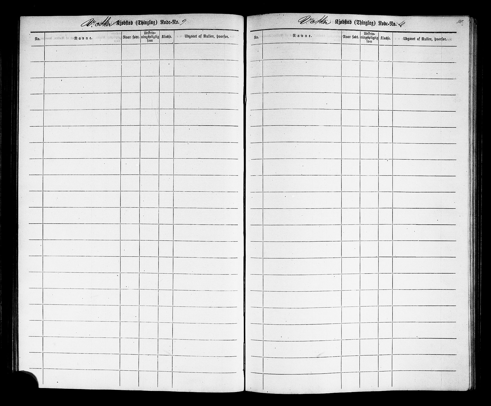 Oslo mønstringskontor, SAO/A-10569g/F/Fc/Fcc/L0001: Utskrivningsregisterrulle, 1860, s. 83