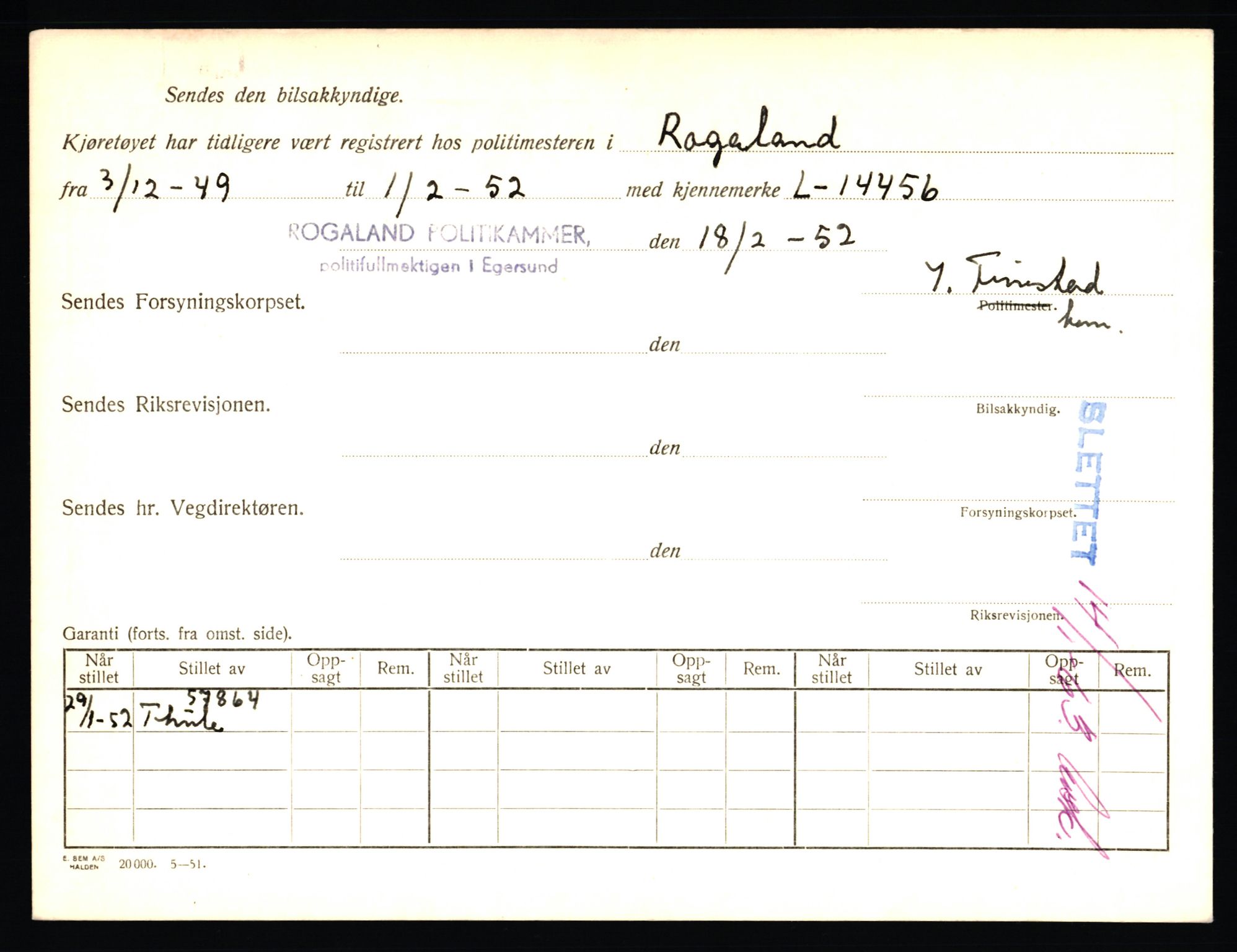 Stavanger trafikkstasjon, AV/SAST-A-101942/0/F/L0039: L-22300 - L-22799, 1930-1971, s. 1298