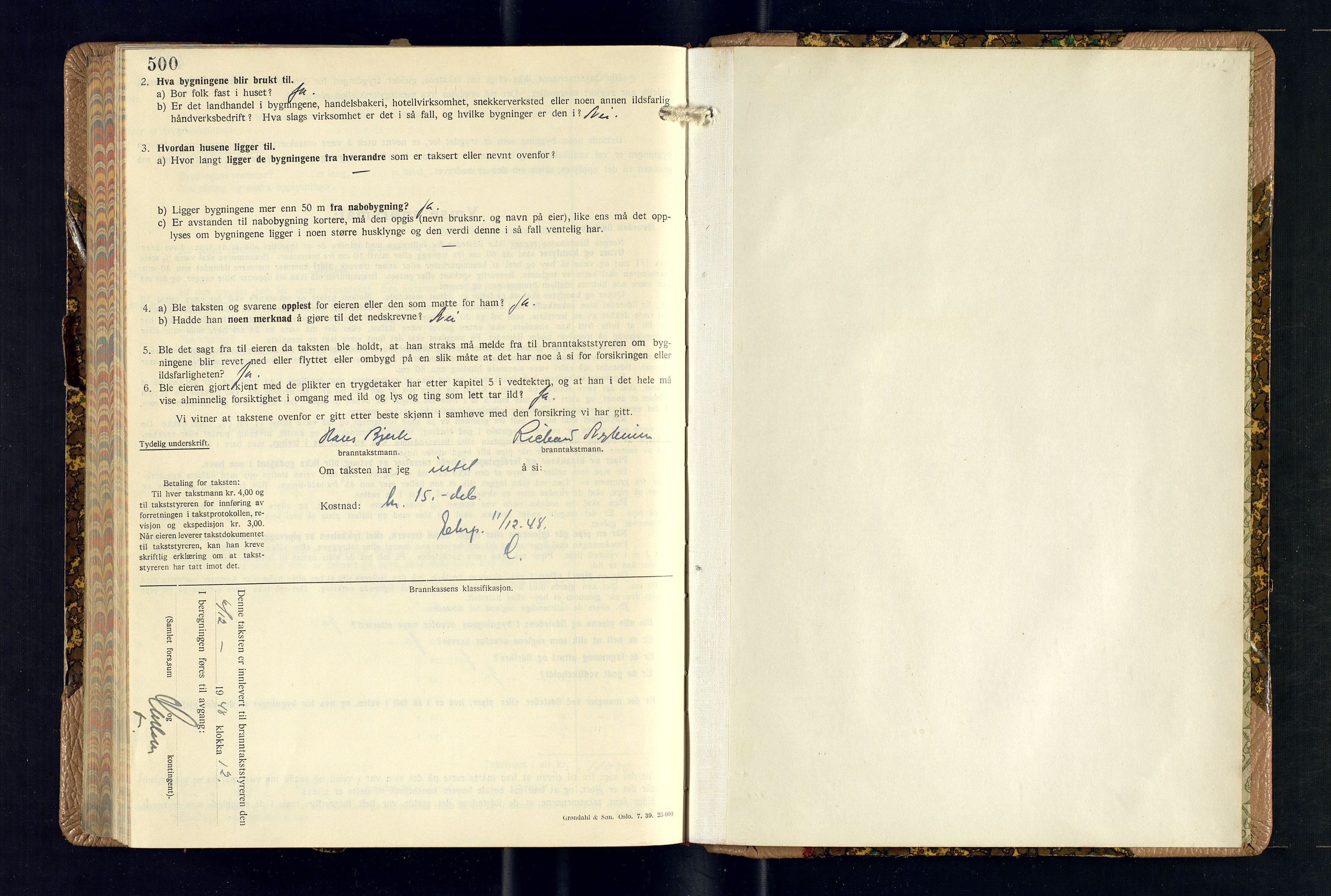 Skjervøy lensmannskontor, AV/SATØ-SATØ-63/F/Fu/Fub/L0269: Branntakstprotokoll (S), 1944-1948, s. 500-501