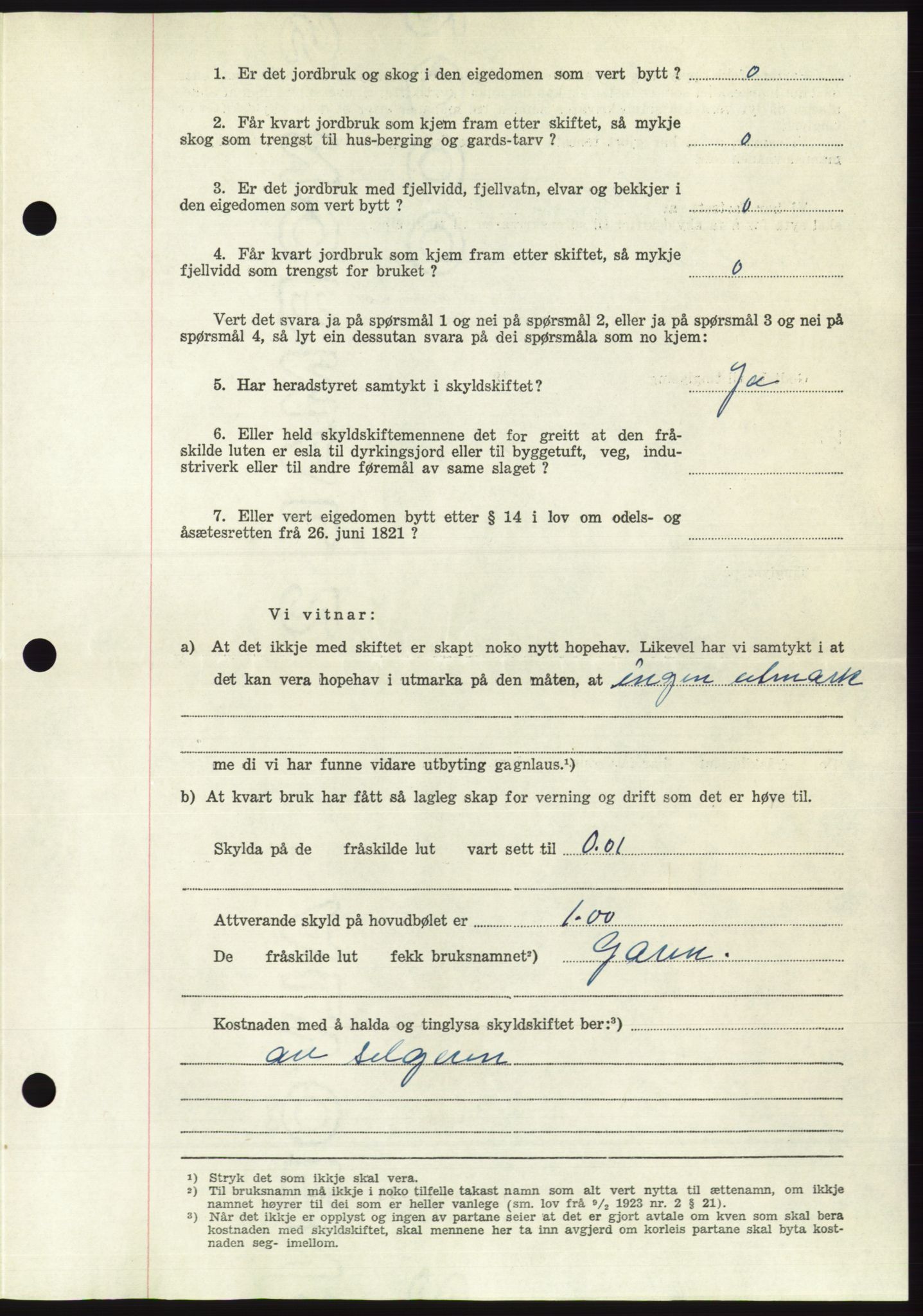 Søre Sunnmøre sorenskriveri, AV/SAT-A-4122/1/2/2C/L0099: Pantebok nr. 25A, 1954-1954, Dagboknr: 2648/1954