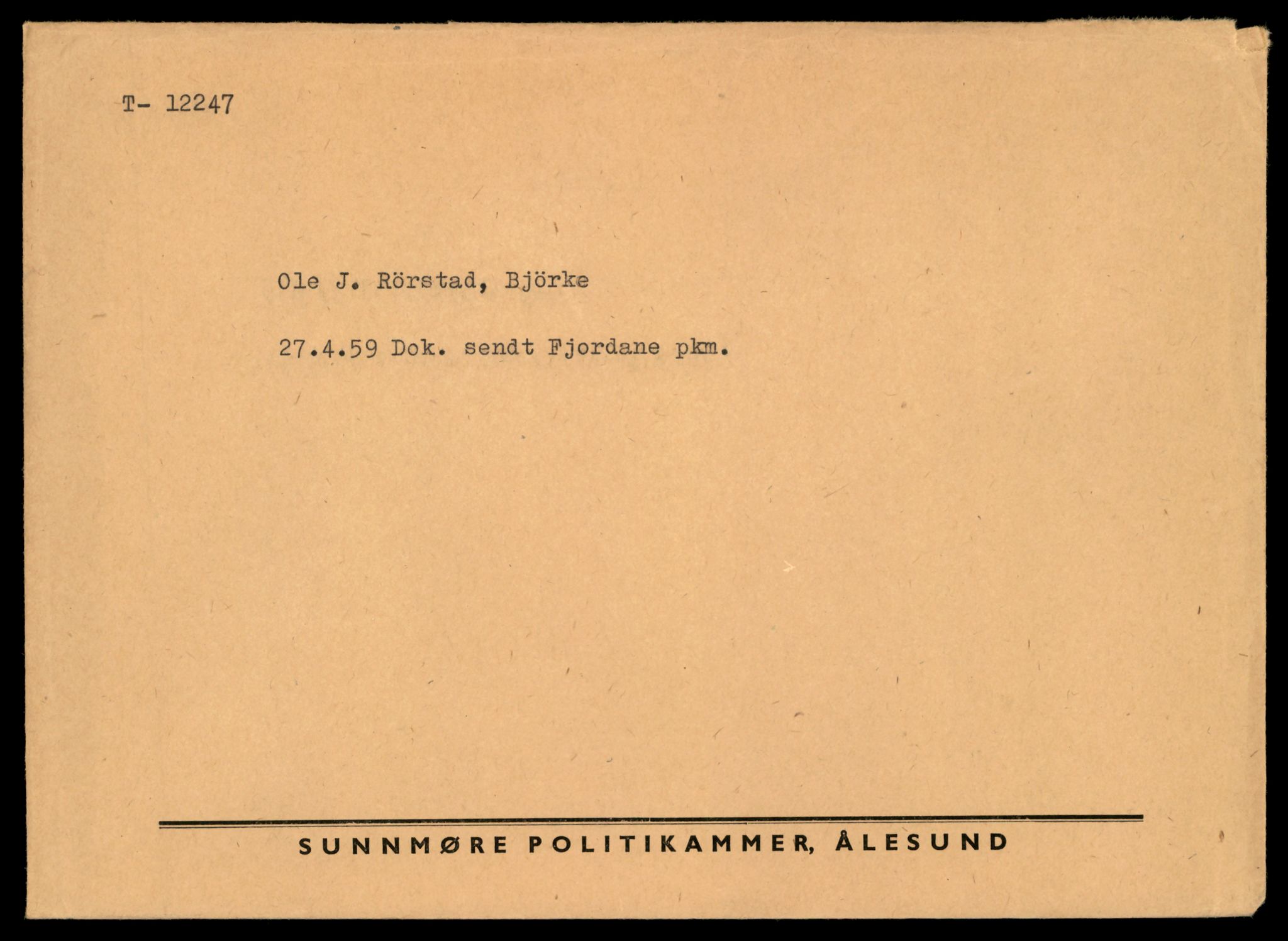 Møre og Romsdal vegkontor - Ålesund trafikkstasjon, AV/SAT-A-4099/F/Fe/L0033: Registreringskort for kjøretøy T 12151 - T 12474, 1927-1998, s. 2373