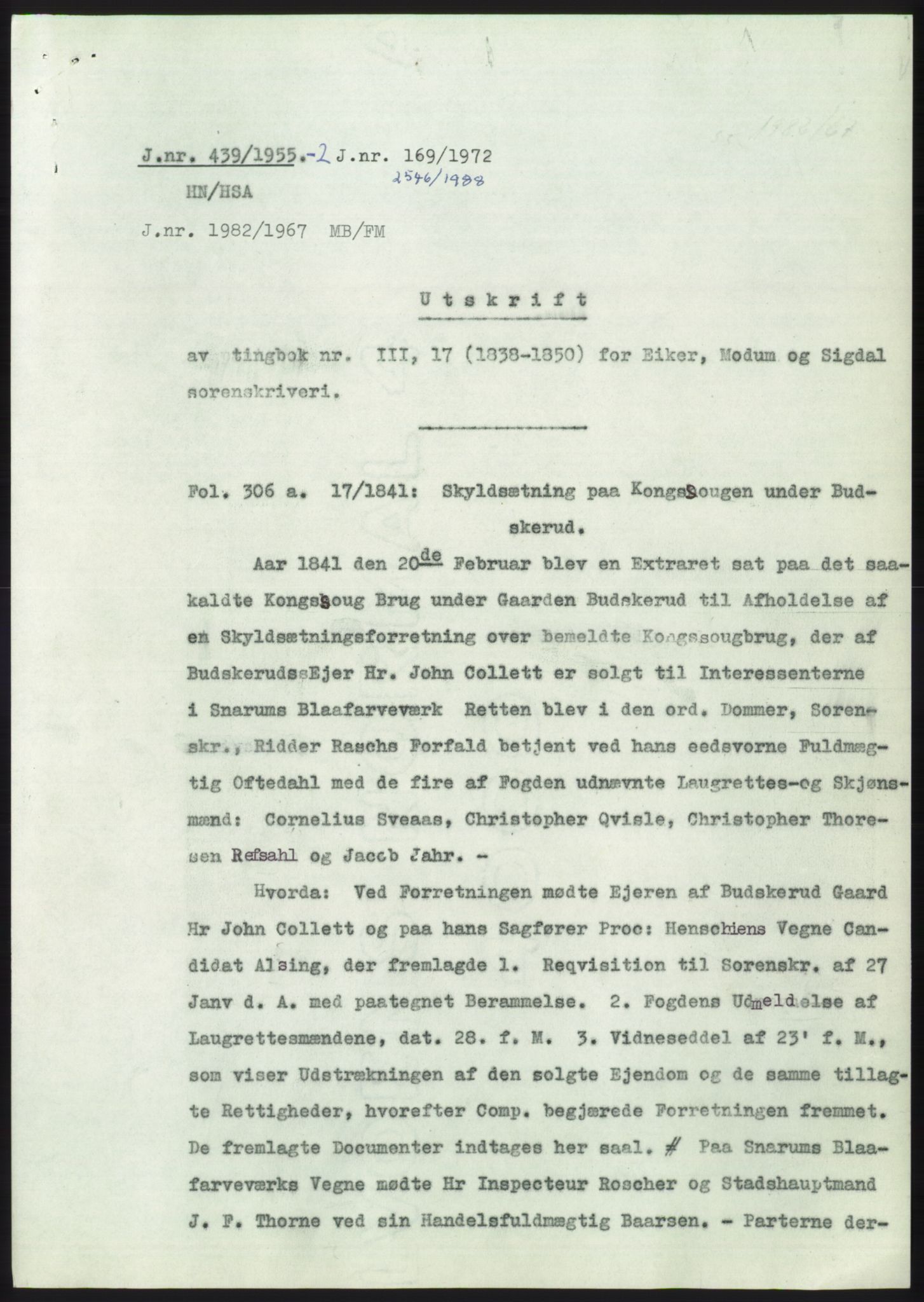 Statsarkivet i Kongsberg, SAKO/A-0001, 1955, s. 236