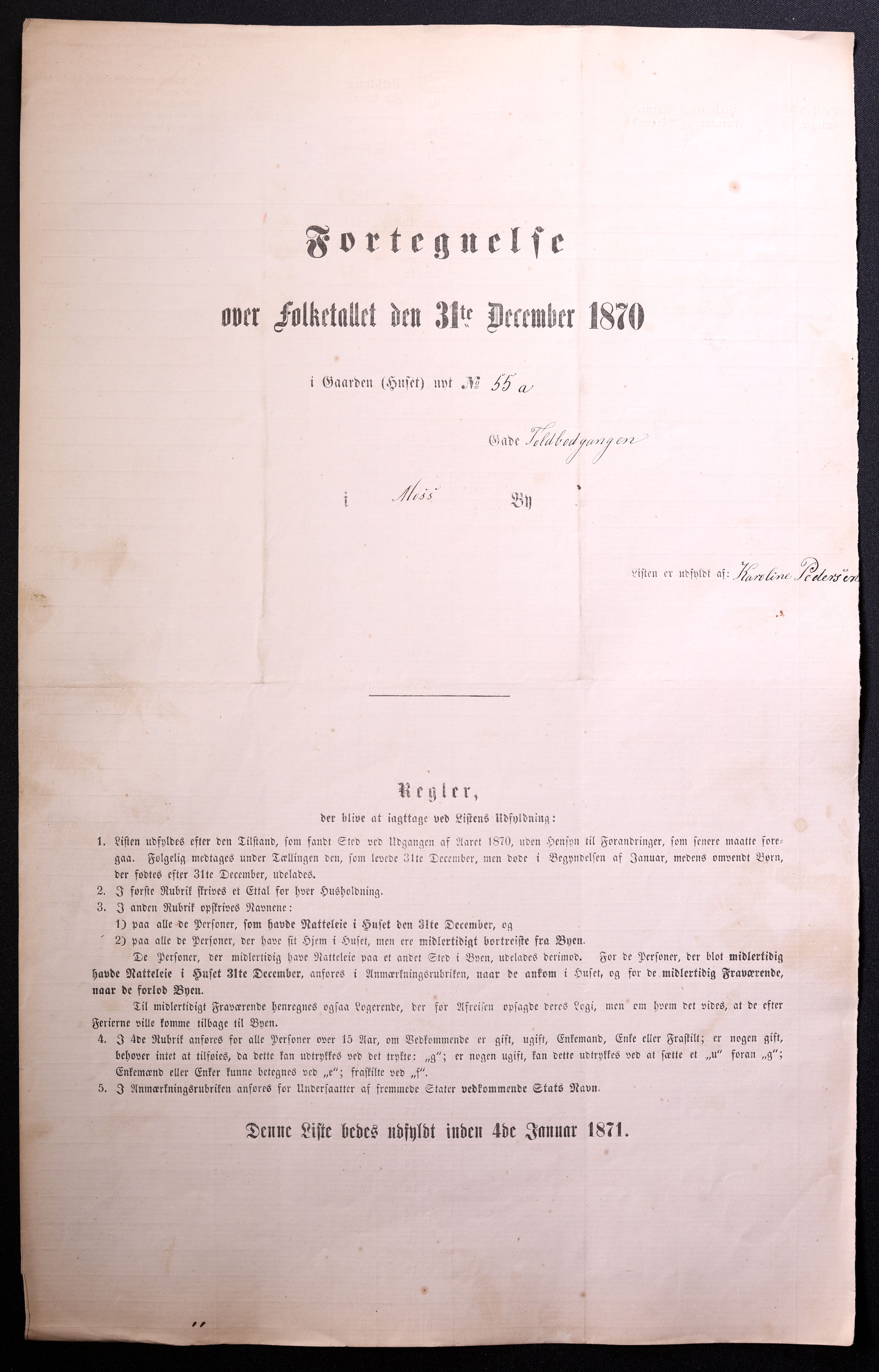 RA, Folketelling 1870 for 0104 Moss kjøpstad, 1870, s. 93