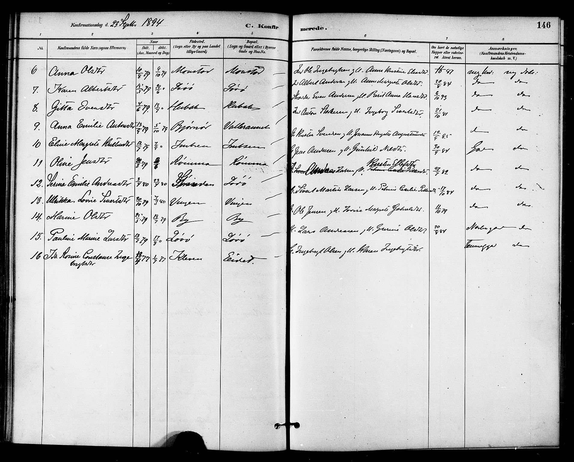 Ministerialprotokoller, klokkerbøker og fødselsregistre - Sør-Trøndelag, SAT/A-1456/655/L0680: Ministerialbok nr. 655A09, 1880-1894, s. 146