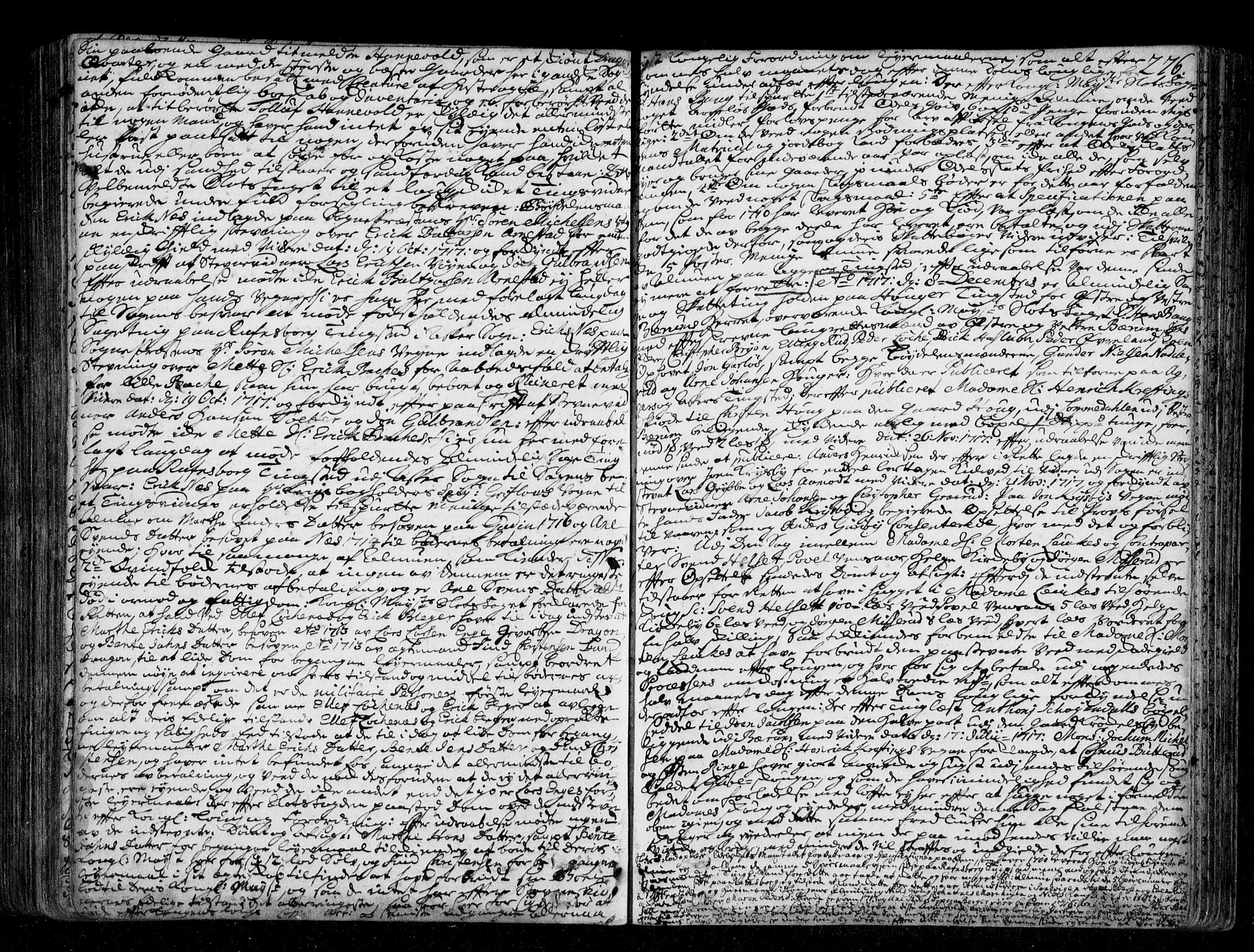 Aker sorenskriveri, SAO/A-10895/F/Fb/L0032: Tingbok, 1712-1720, s. 275b-276a
