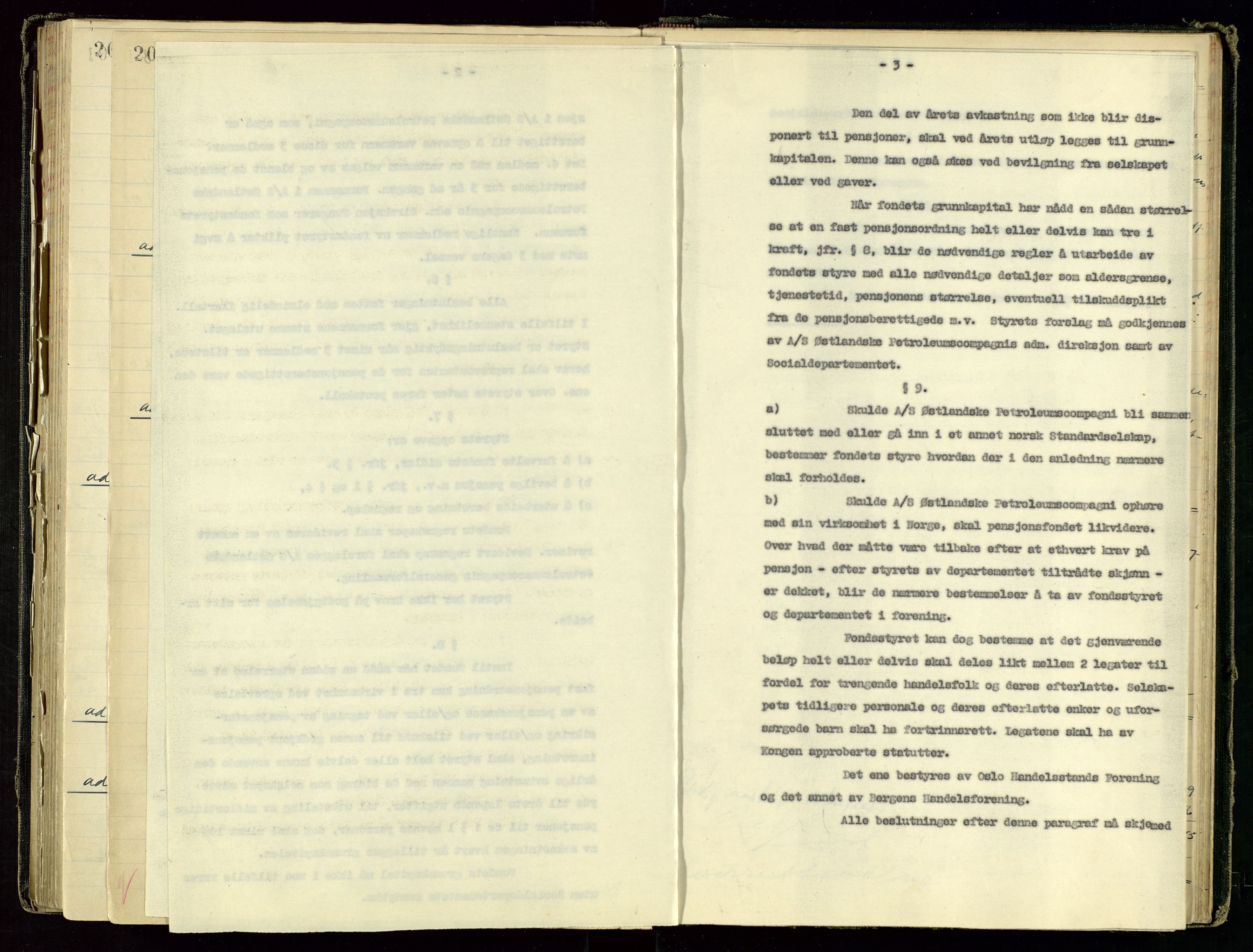 PA 1534 - Østlandske Petroleumscompagni A/S, AV/SAST-A-101954/A/Aa/L0001/0001: Generalforsamlinger og direksjonsprotokoller. / Protokoll for generalforsamlinger, 1892-1960