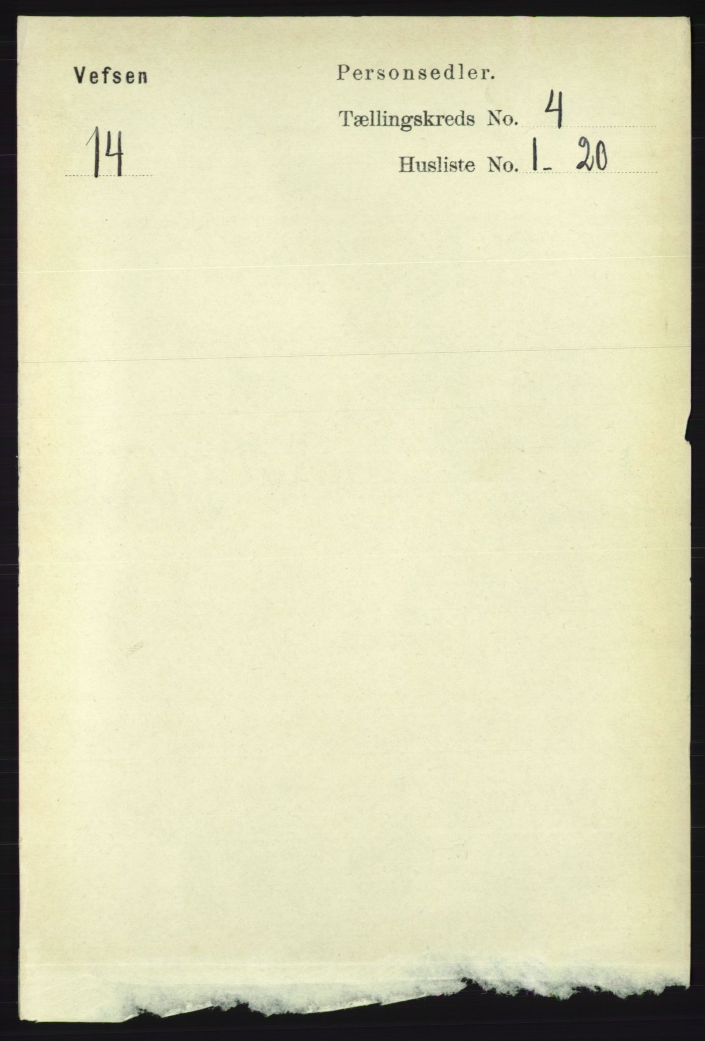 RA, Folketelling 1891 for 1824 Vefsn herred, 1891, s. 1620