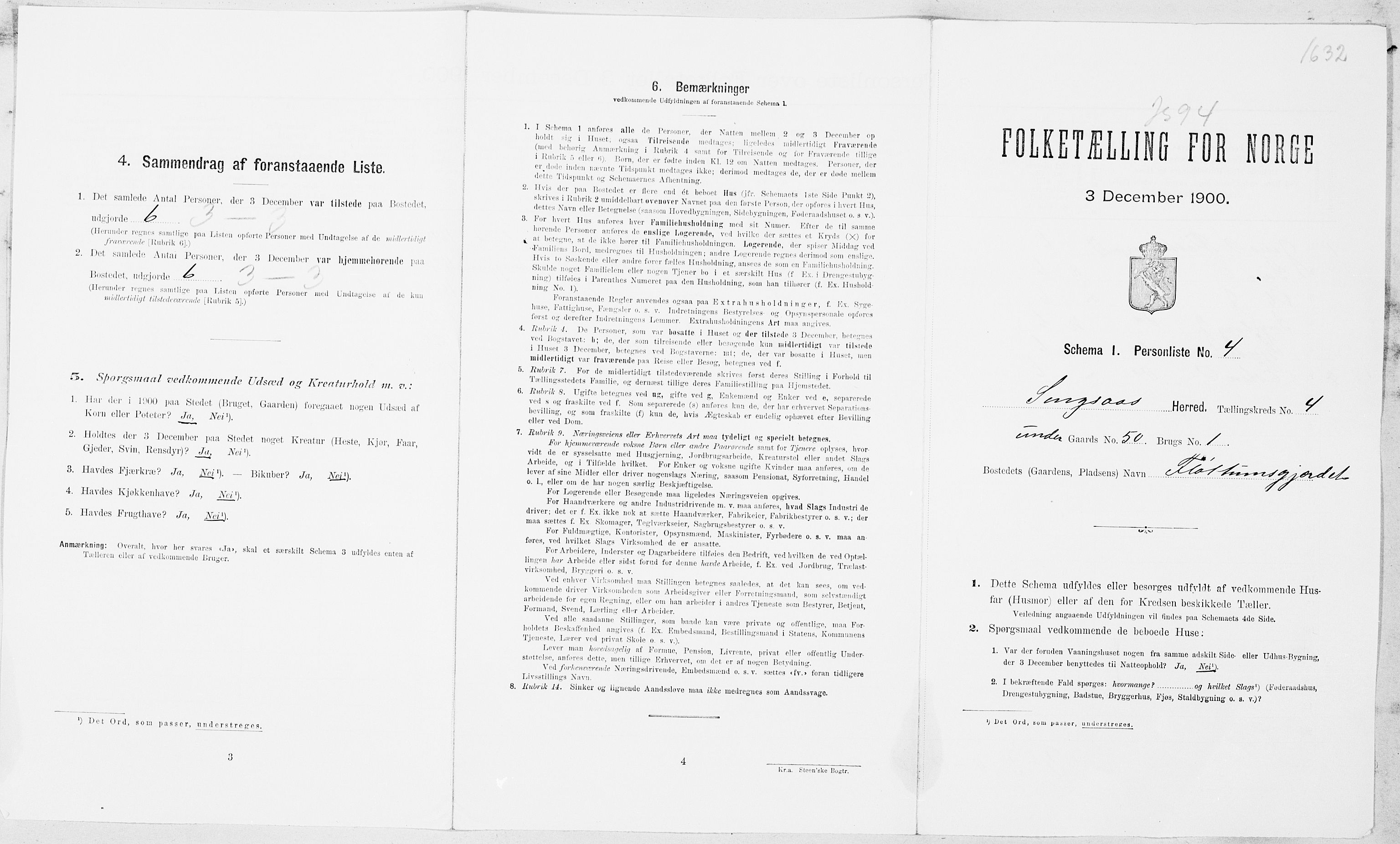 SAT, Folketelling 1900 for 1646 Singsås herred, 1900, s. 30