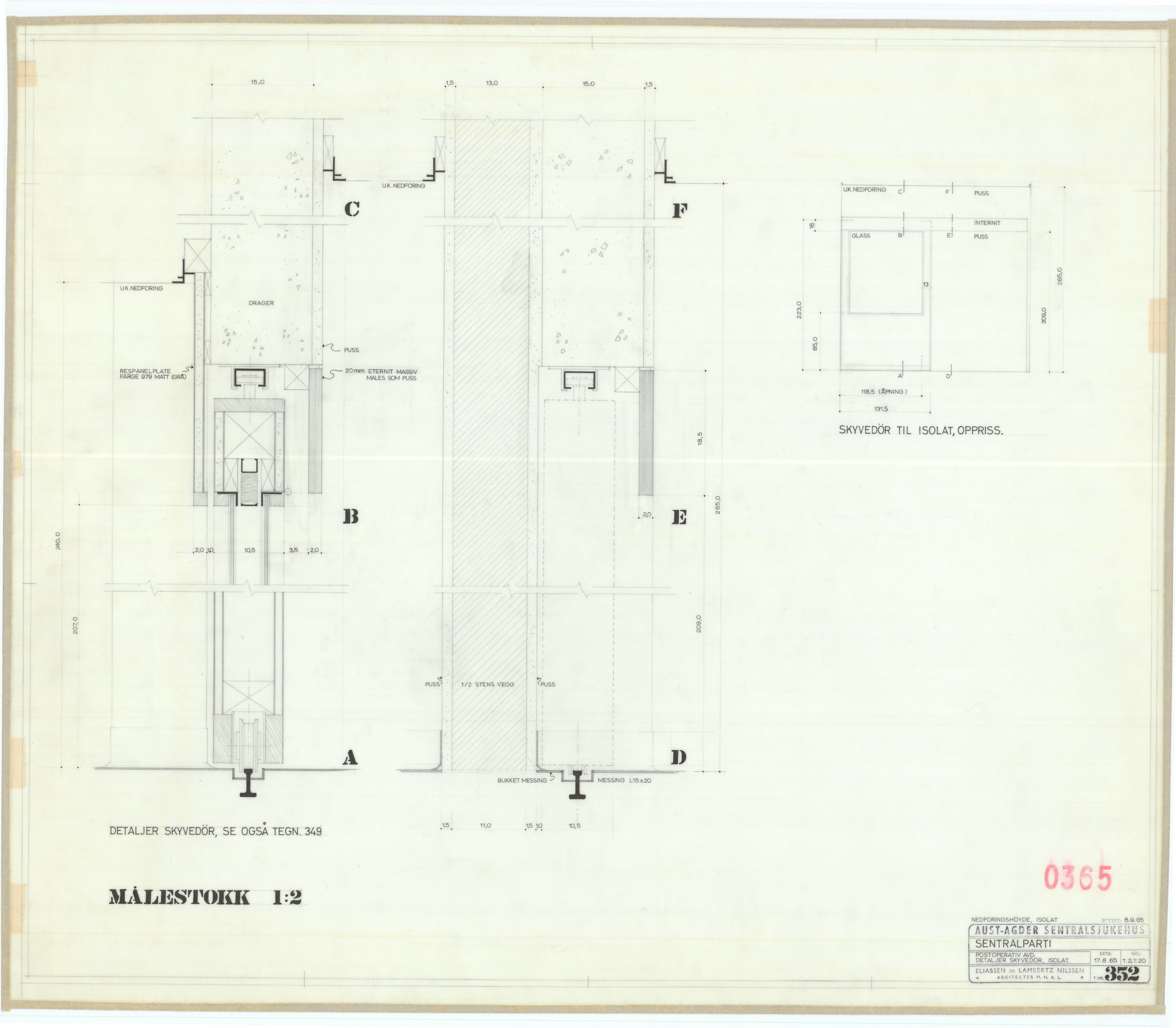 Eliassen og Lambertz-Nilssen Arkitekter, AAKS/PA-2983/T/T01/L0005: Tegningskogger 0365, 1960-1966, s. 28