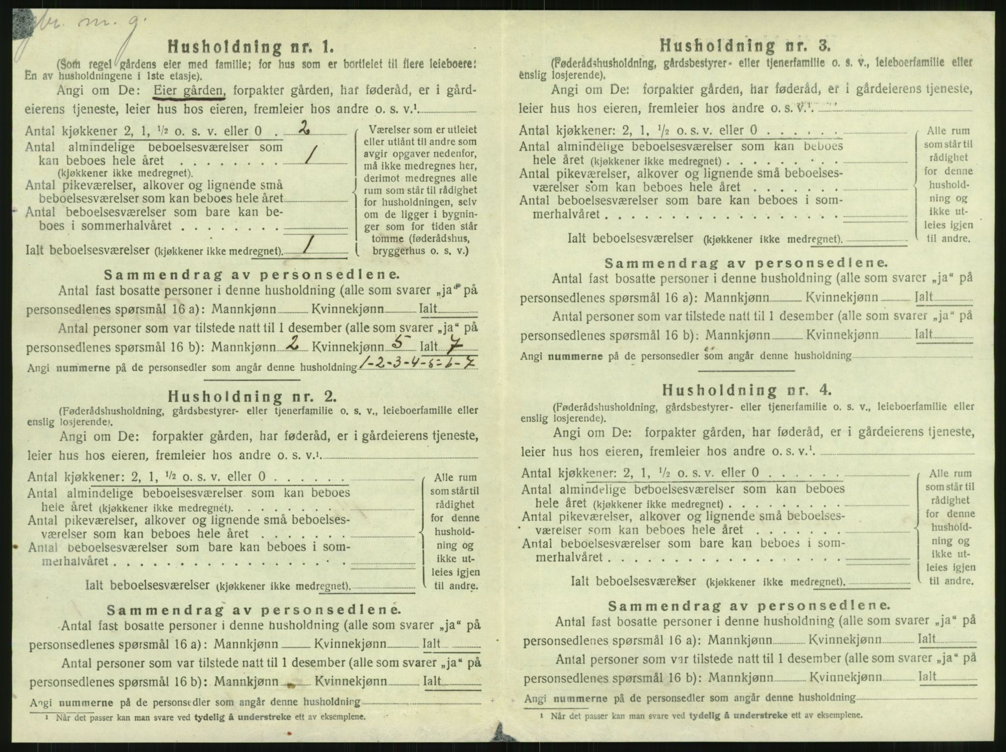 SAT, Folketelling 1920 for 1753 Foldereid herred, 1920, s. 27