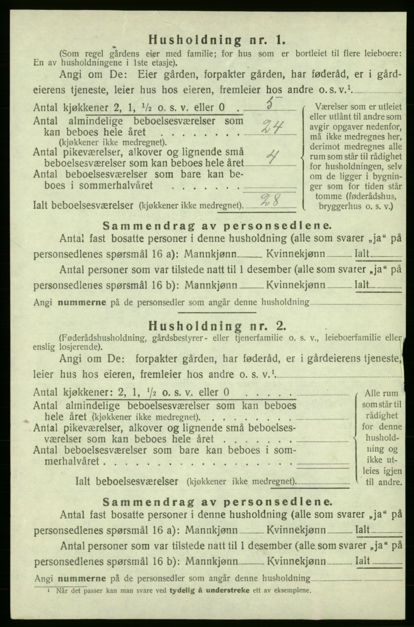 SAB, Folketelling 1920 for 1225 Varaldsøy herred, 1920, s. 279