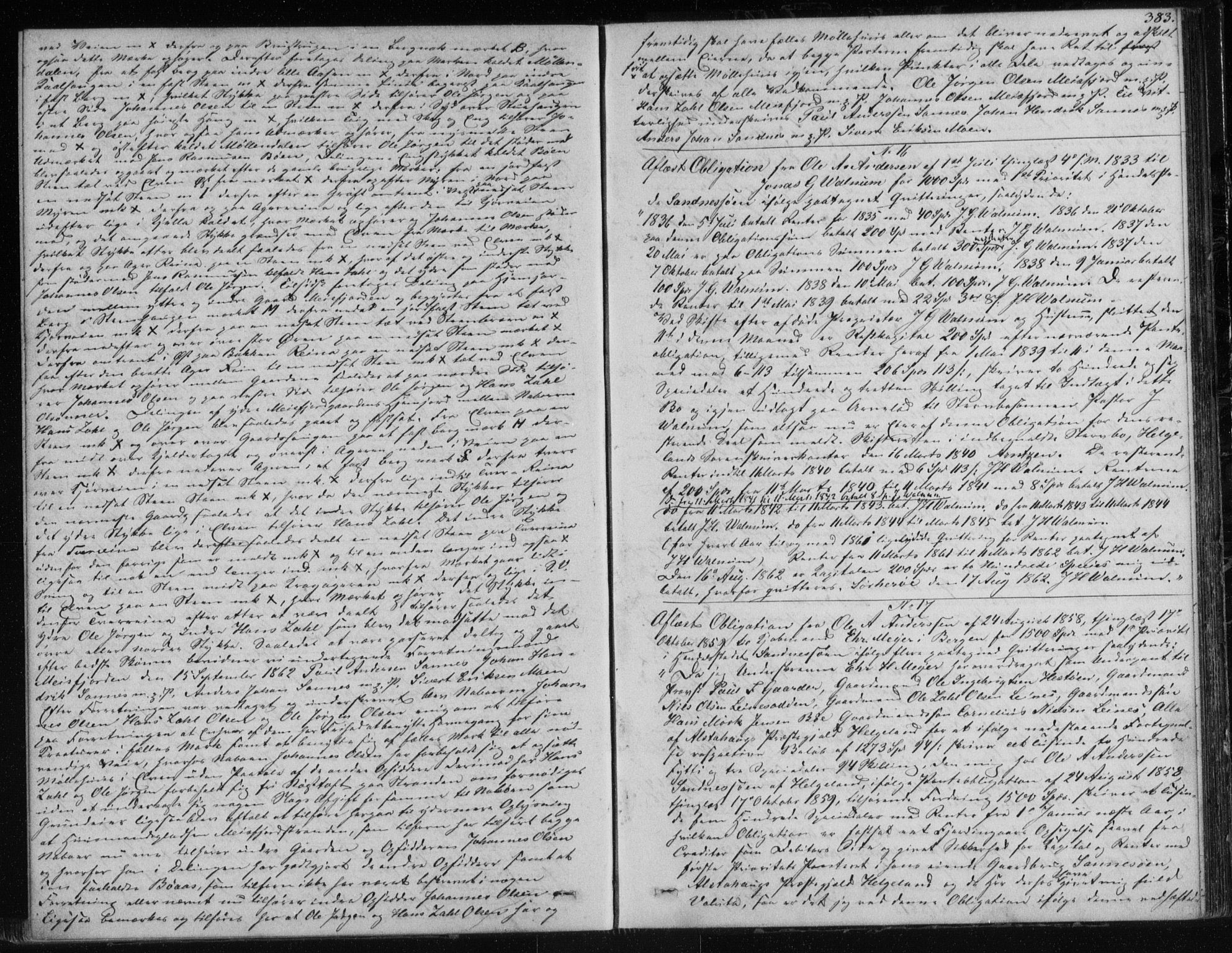 Søndre Helgeland sorenskriveri, AV/SAT-A-4575/1/2/2C/L0001: Pantebok nr. 12, 1860-1864, s. 383