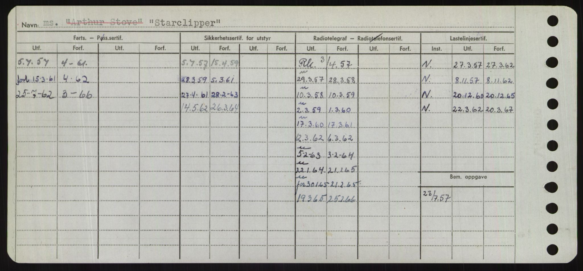 Sjøfartsdirektoratet med forløpere, Skipsmålingen, RA/S-1627/H/Hd/L0036: Fartøy, St, s. 160