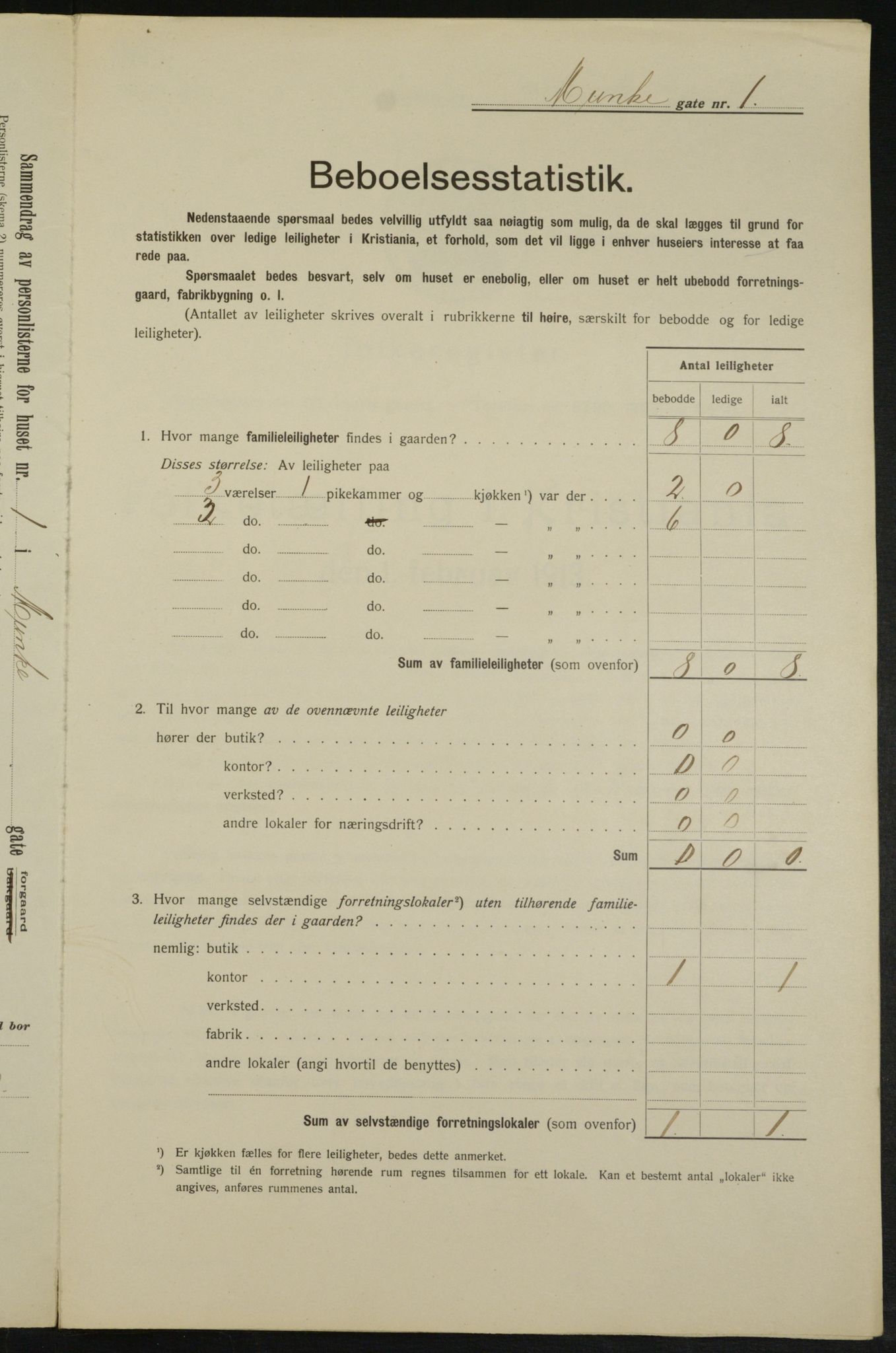 OBA, Kommunal folketelling 1.2.1913 for Kristiania, 1913, s. 67886