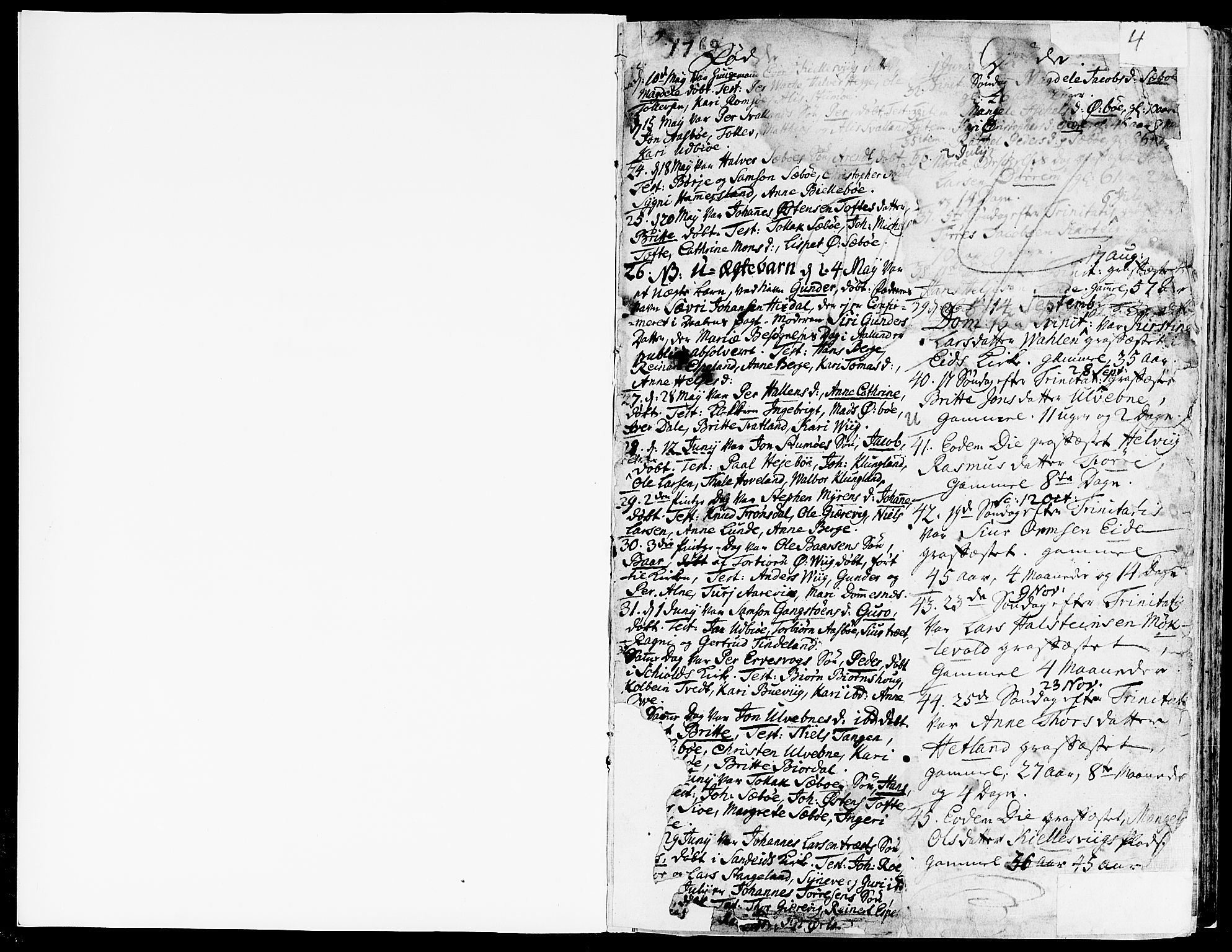 Fjelberg sokneprestembete, SAB/A-75201/H/Haa: Ministerialbok nr. A 2, 1760-1788, s. 4