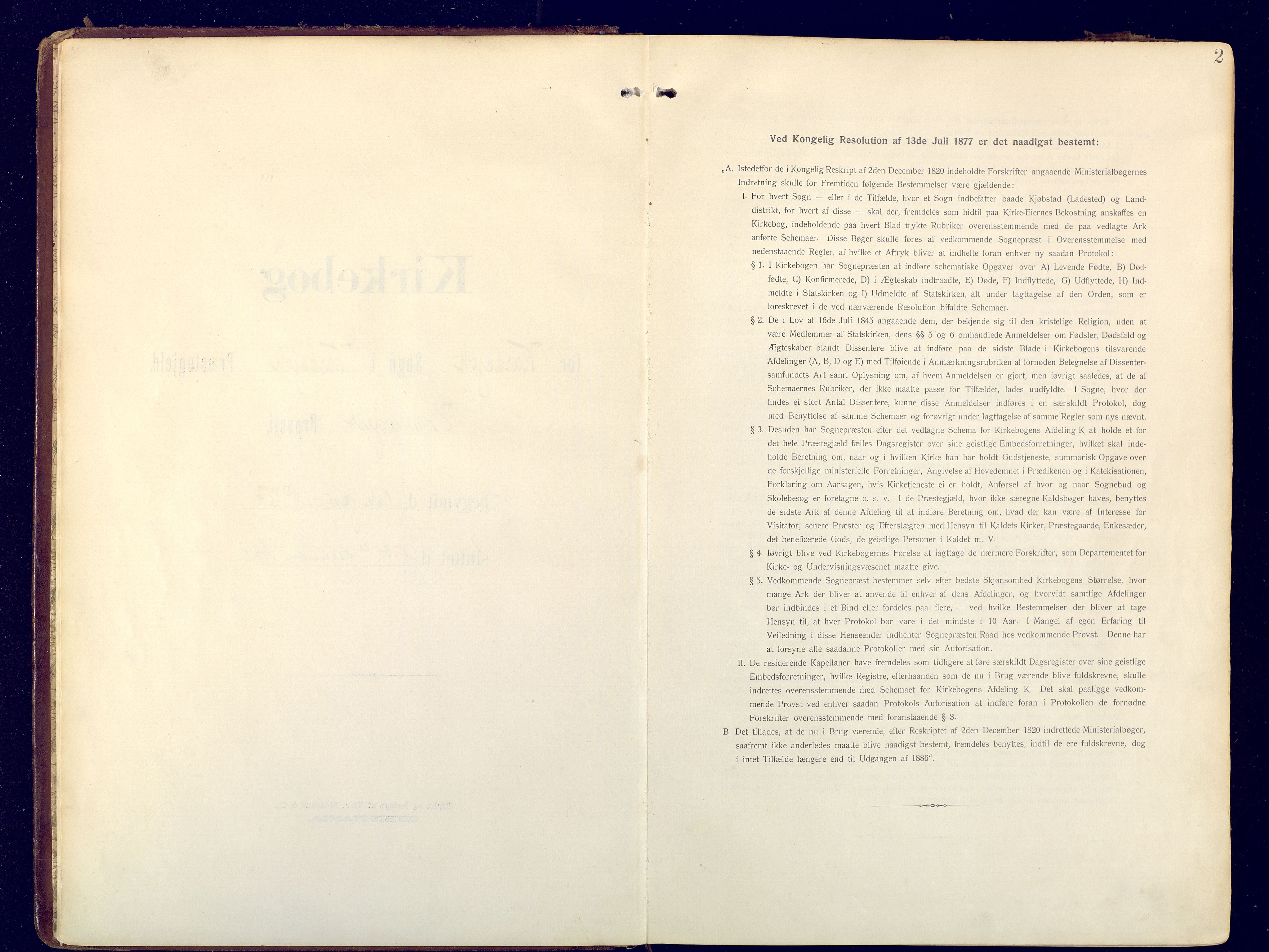 Karasjok sokneprestkontor, AV/SATØ-S-1352/H/Ha: Ministerialbok nr. 3, 1907-1926, s. 2