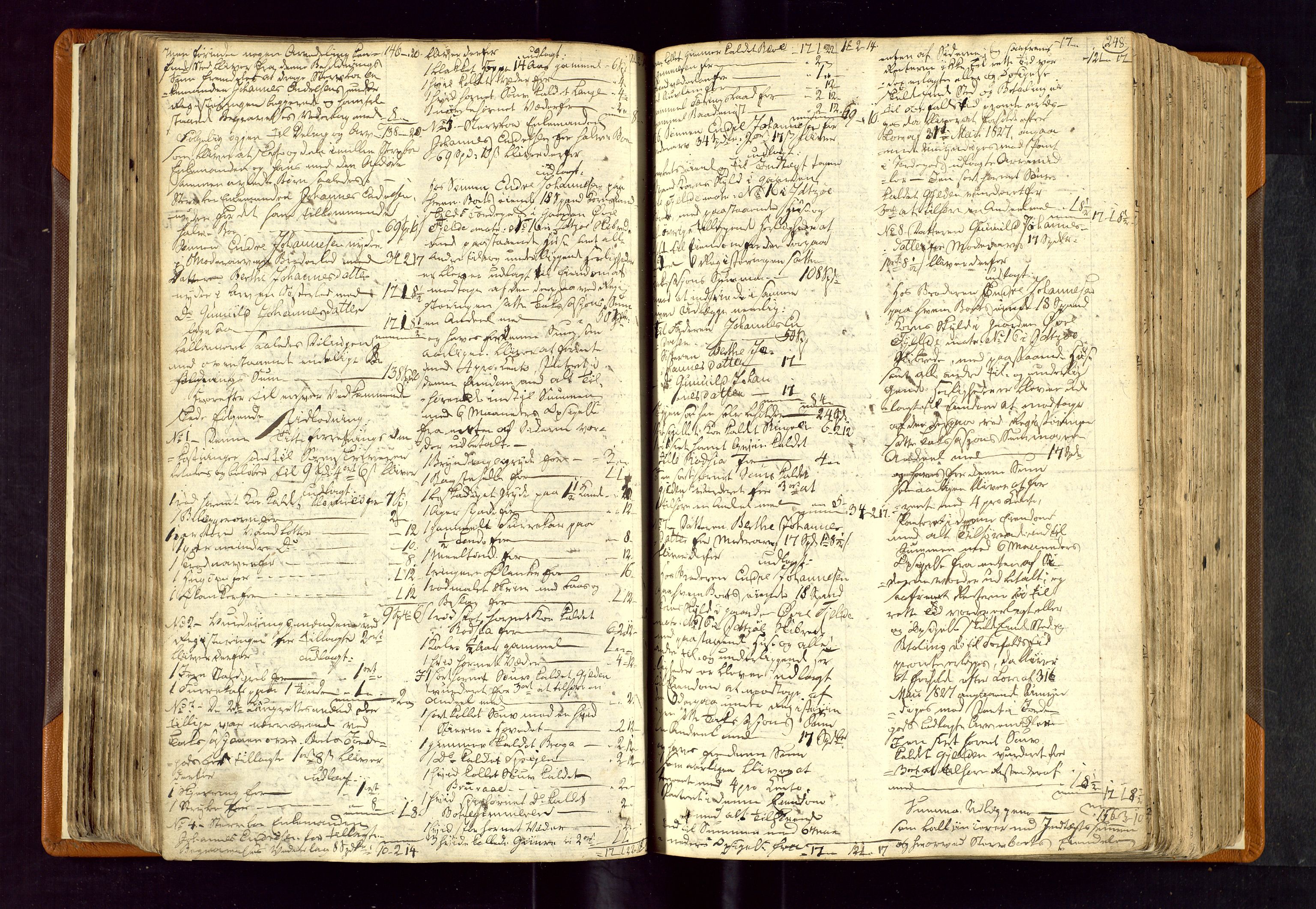 Karmsund sorenskriveri, AV/SAST-A-100311/01/IV/IVDBB/L0001: SKIFTEPROTOKOLL HESBY BC 1, 1831-1856, s. 247b-248a
