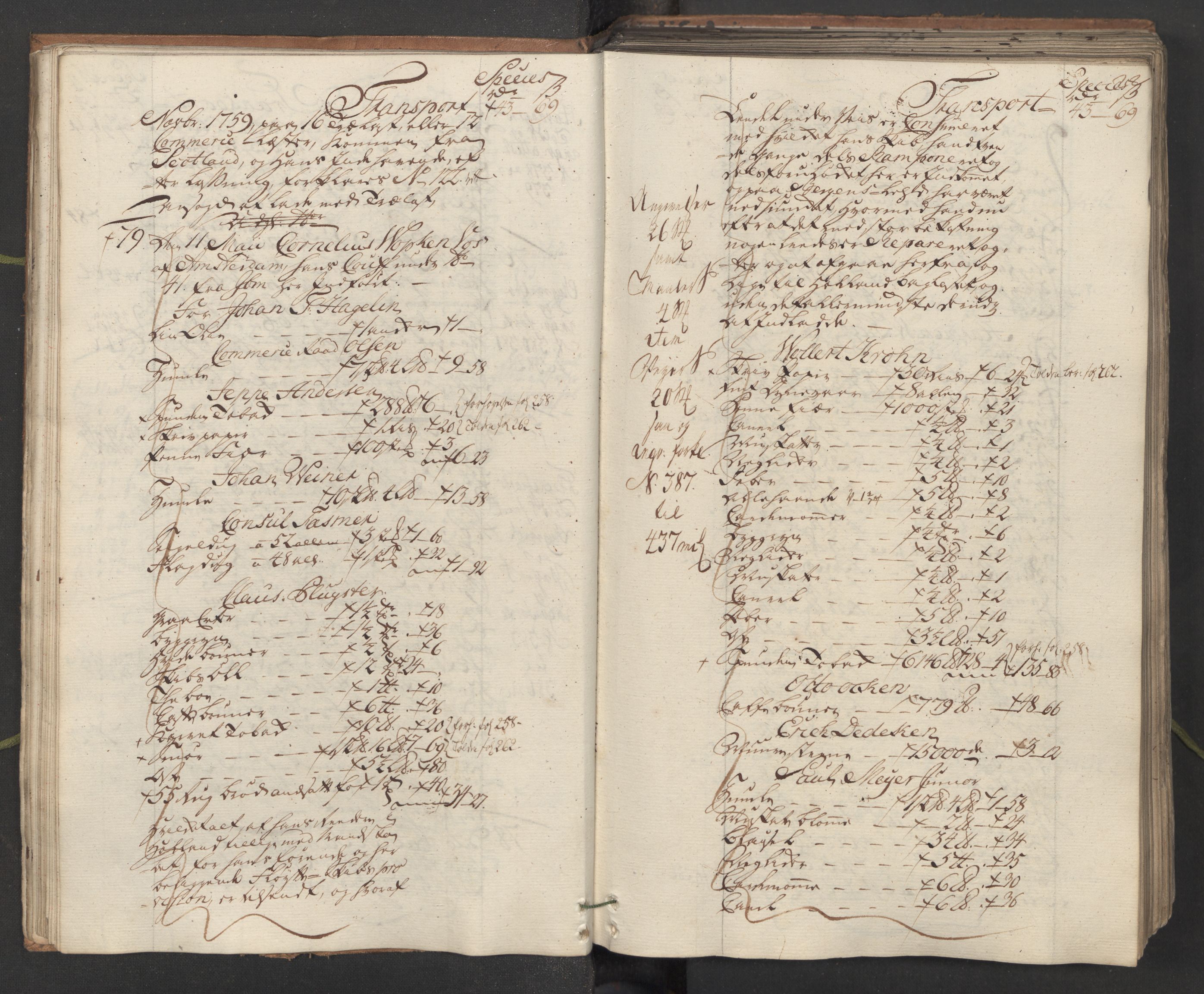 Generaltollkammeret, tollregnskaper, AV/RA-EA-5490/R26/L0101/0001: Tollregnskaper Bergen A / Inngående hovedtollbok, 1762, s. 21b-22a