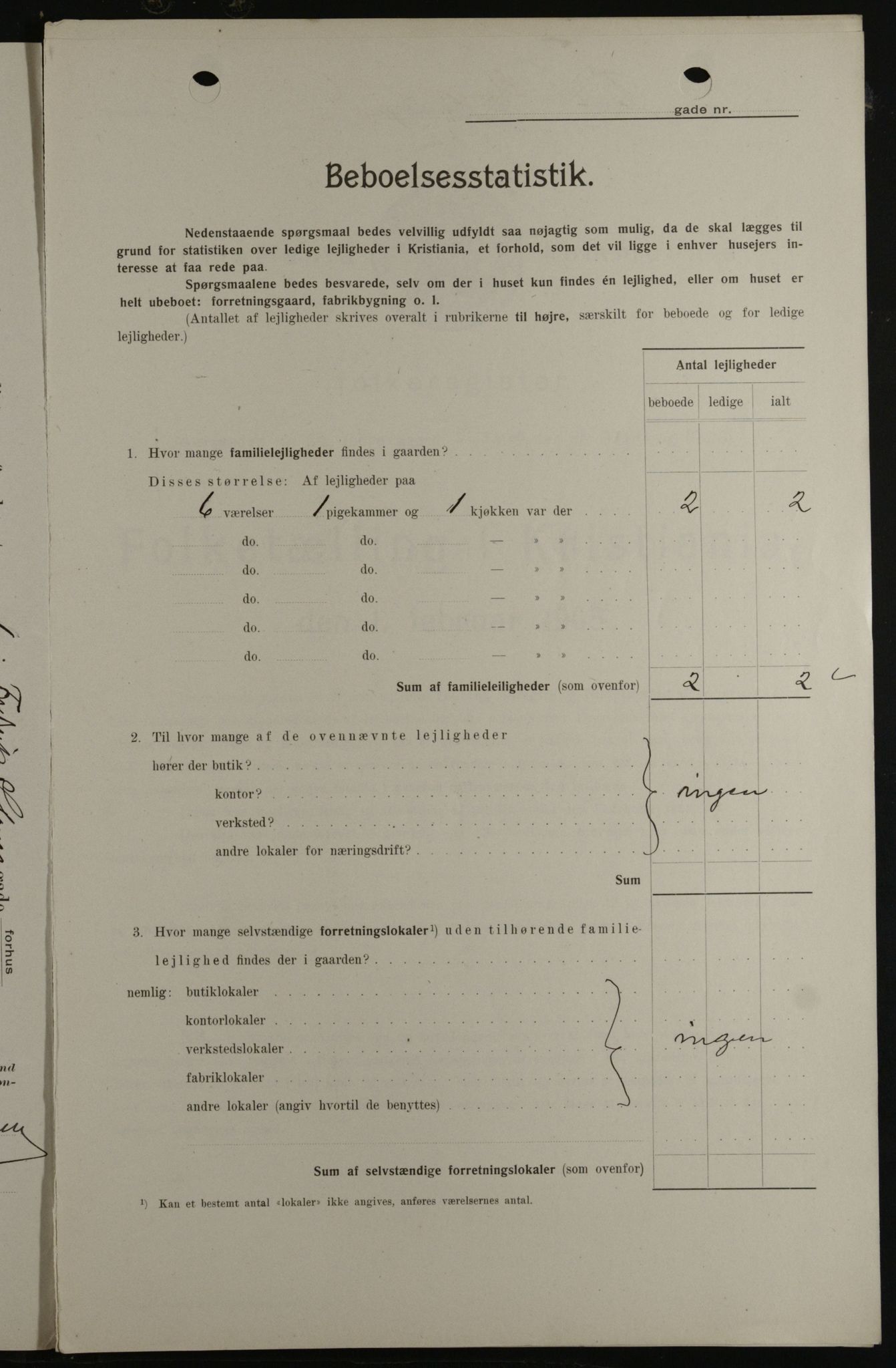 OBA, Kommunal folketelling 1.2.1908 for Kristiania kjøpstad, 1908, s. 24041