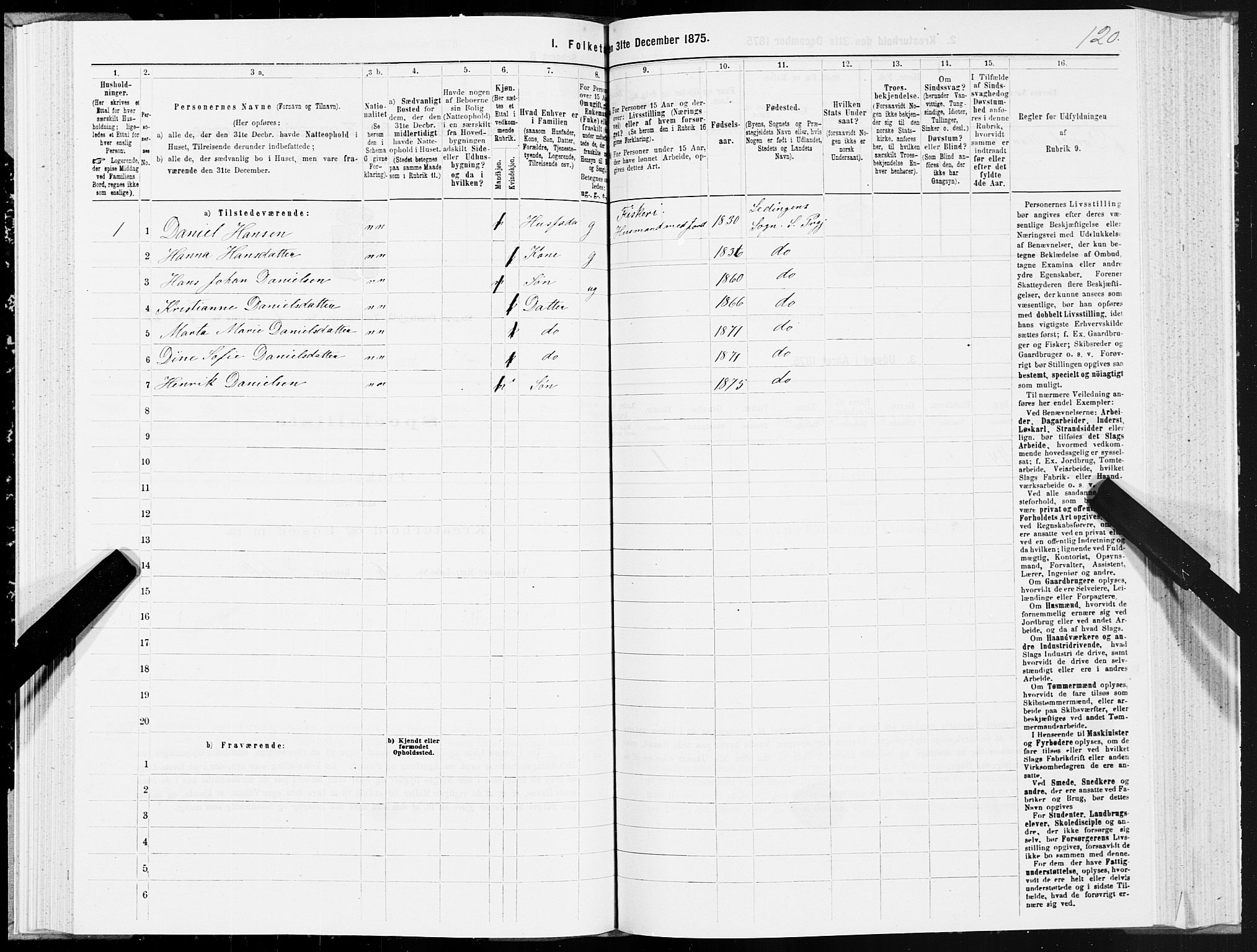 SAT, Folketelling 1875 for 1848P Steigen prestegjeld, 1875, s. 1120