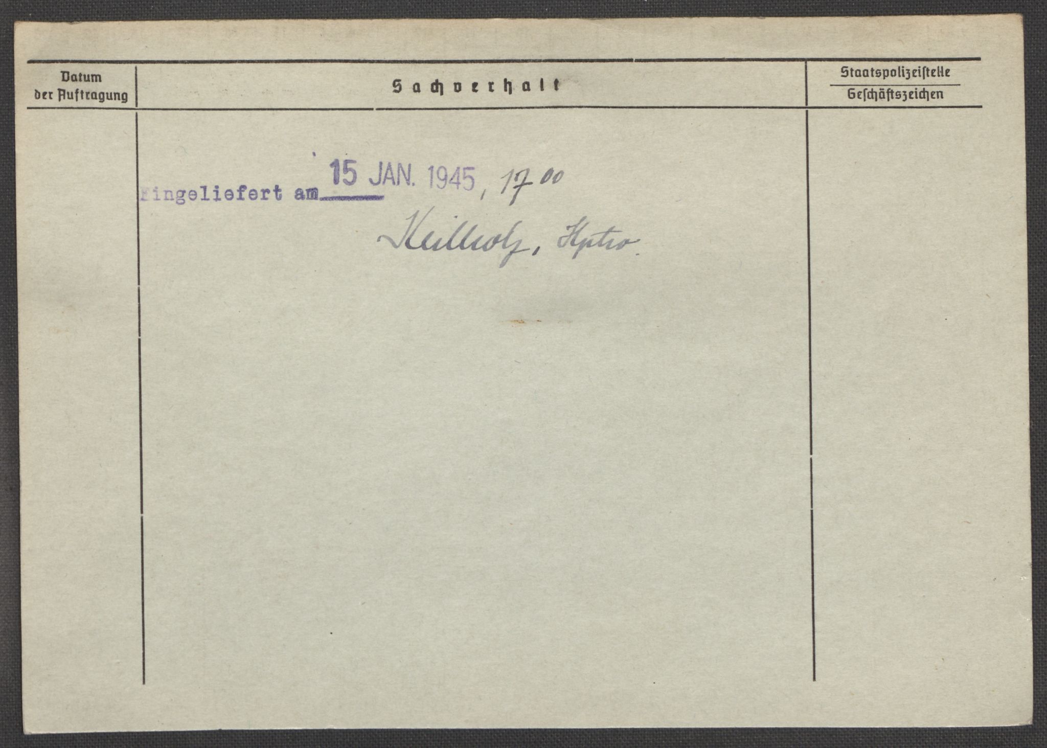 Befehlshaber der Sicherheitspolizei und des SD, RA/RAFA-5969/E/Ea/Eaa/L0010: Register over norske fanger i Møllergata 19: Sø-Å, 1940-1945, s. 1381