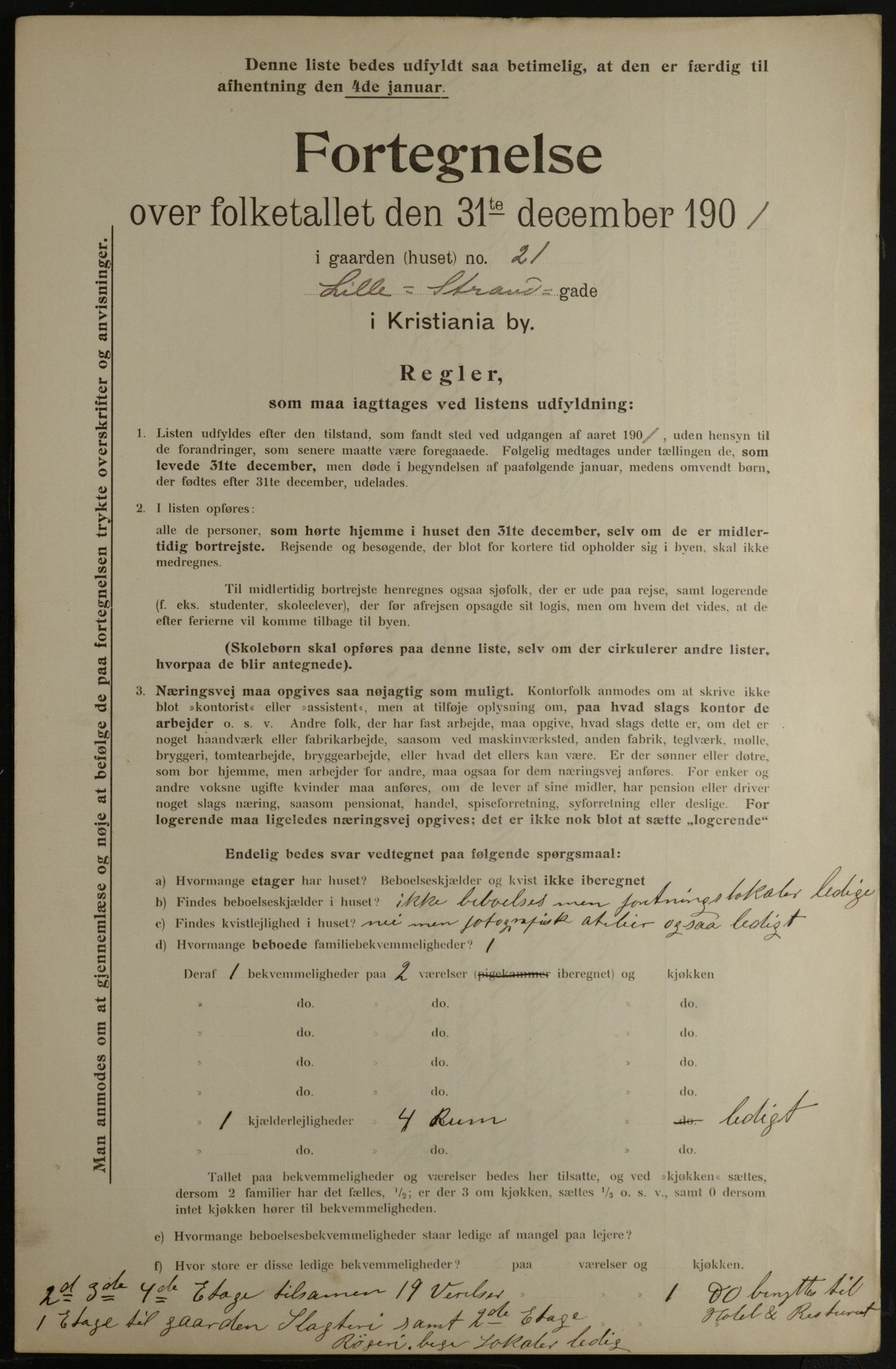 OBA, Kommunal folketelling 31.12.1901 for Kristiania kjøpstad, 1901, s. 8905