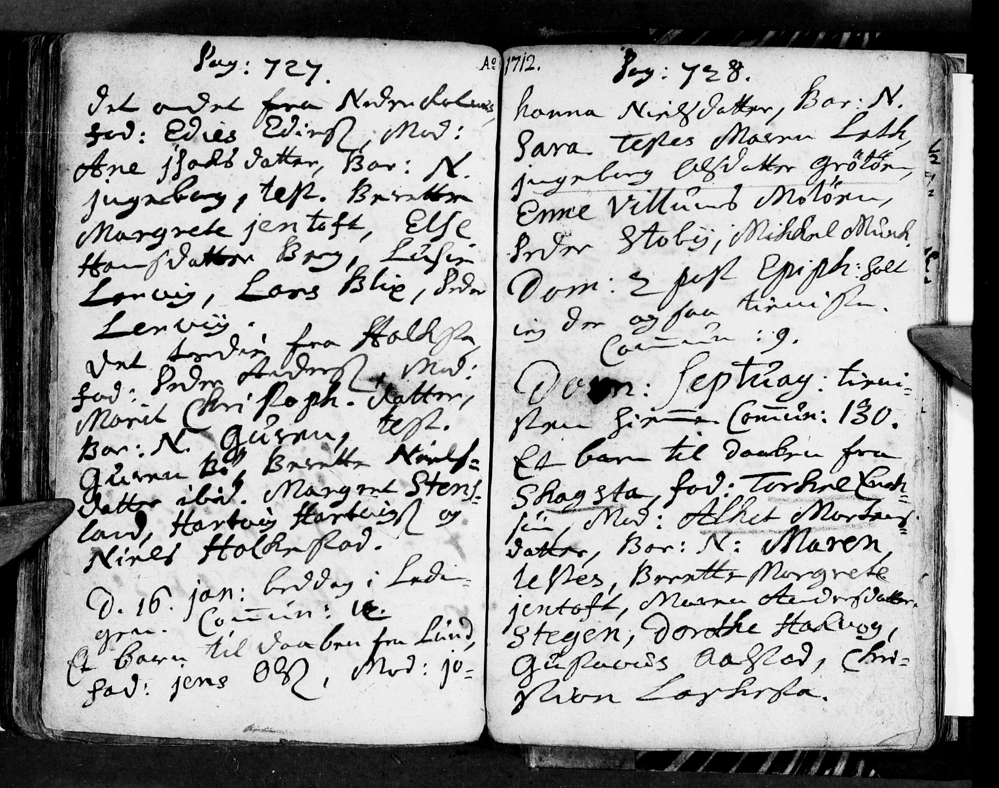 Ministerialprotokoller, klokkerbøker og fødselsregistre - Nordland, AV/SAT-A-1459/855/L0793: Ministerialbok nr. 855A01, 1686-1712, s. 727-728