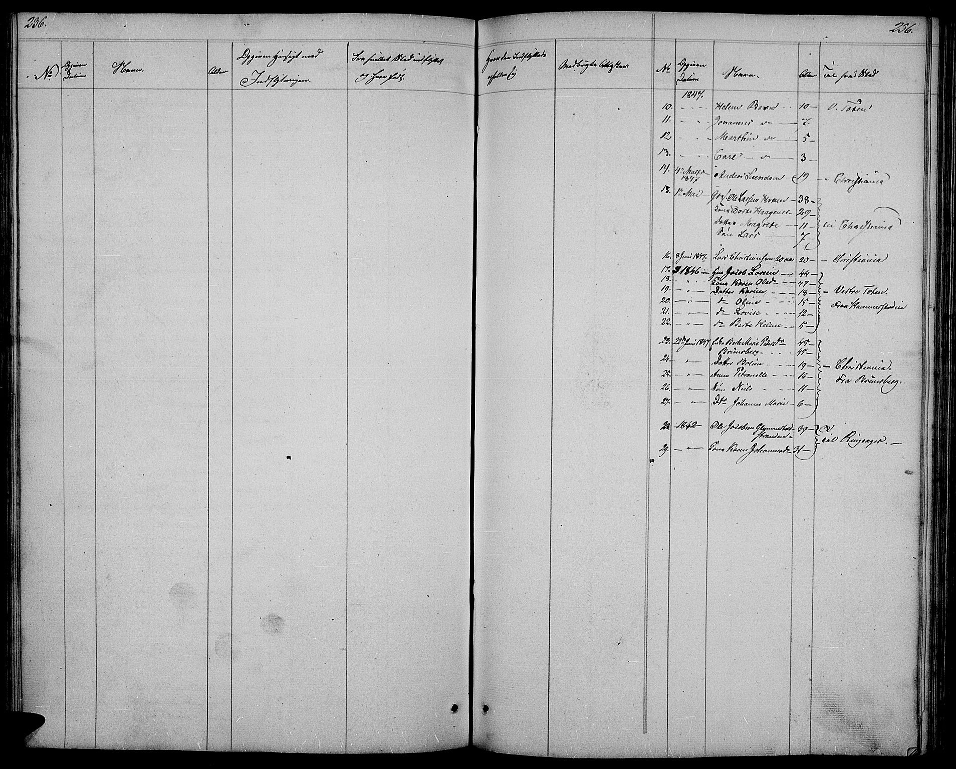 Østre Toten prestekontor, AV/SAH-PREST-104/H/Ha/Hab/L0002: Klokkerbok nr. 2, 1840-1847, s. 236