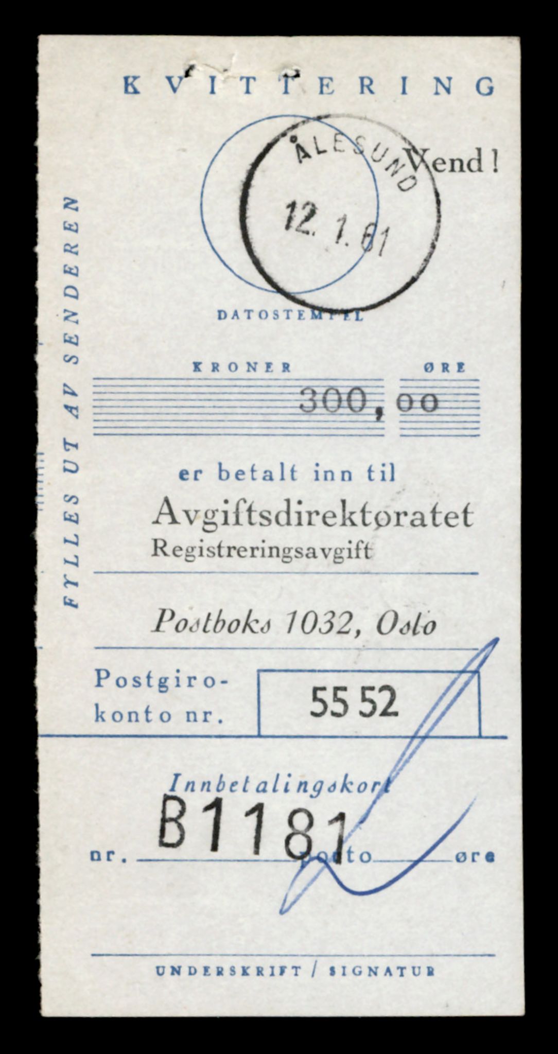 Møre og Romsdal vegkontor - Ålesund trafikkstasjon, SAT/A-4099/F/Fe/L0036: Registreringskort for kjøretøy T 12831 - T 13030, 1927-1998, s. 13