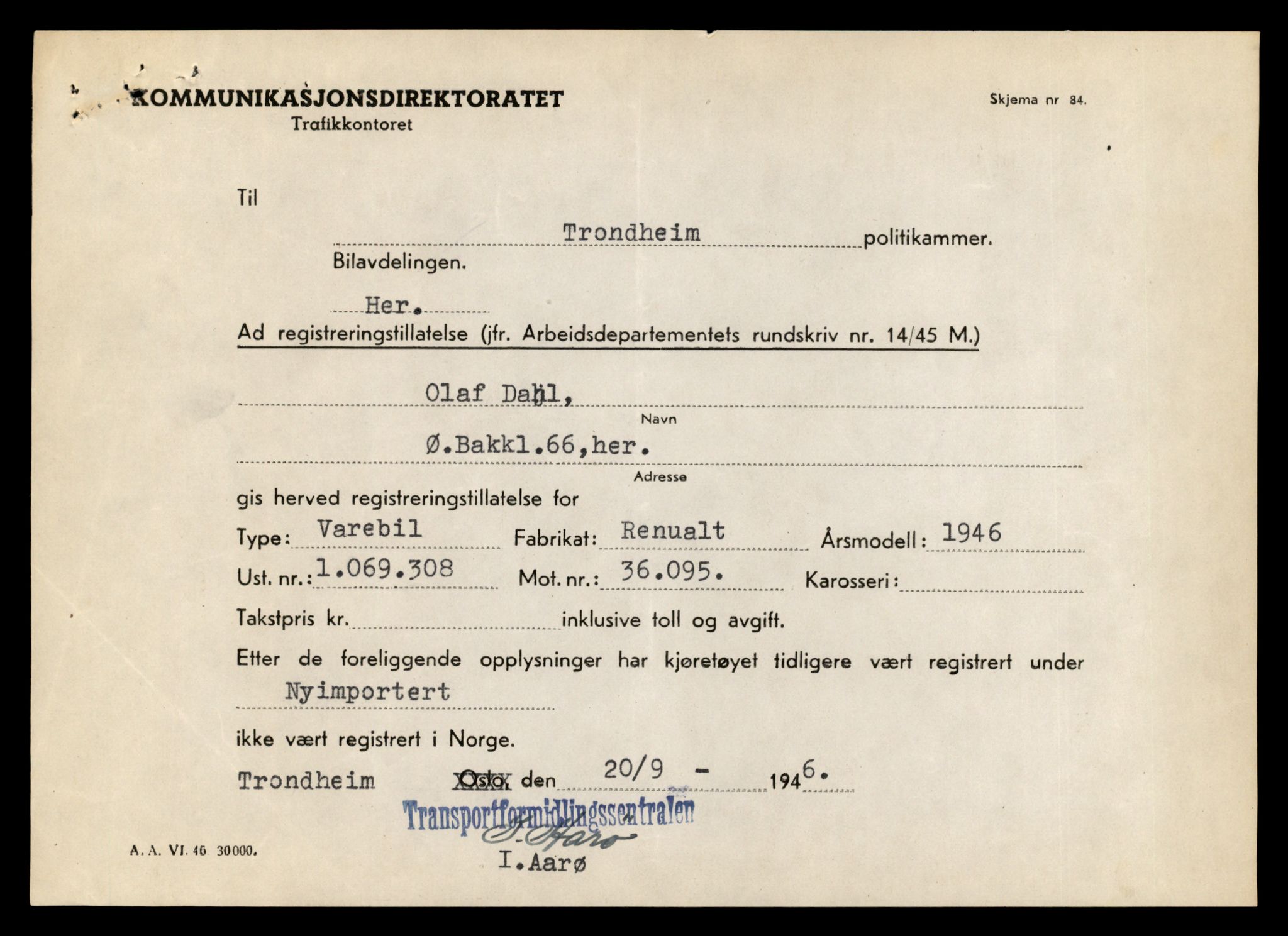 Møre og Romsdal vegkontor - Ålesund trafikkstasjon, AV/SAT-A-4099/F/Fe/L0035: Registreringskort for kjøretøy T 12653 - T 12829, 1927-1998, s. 466