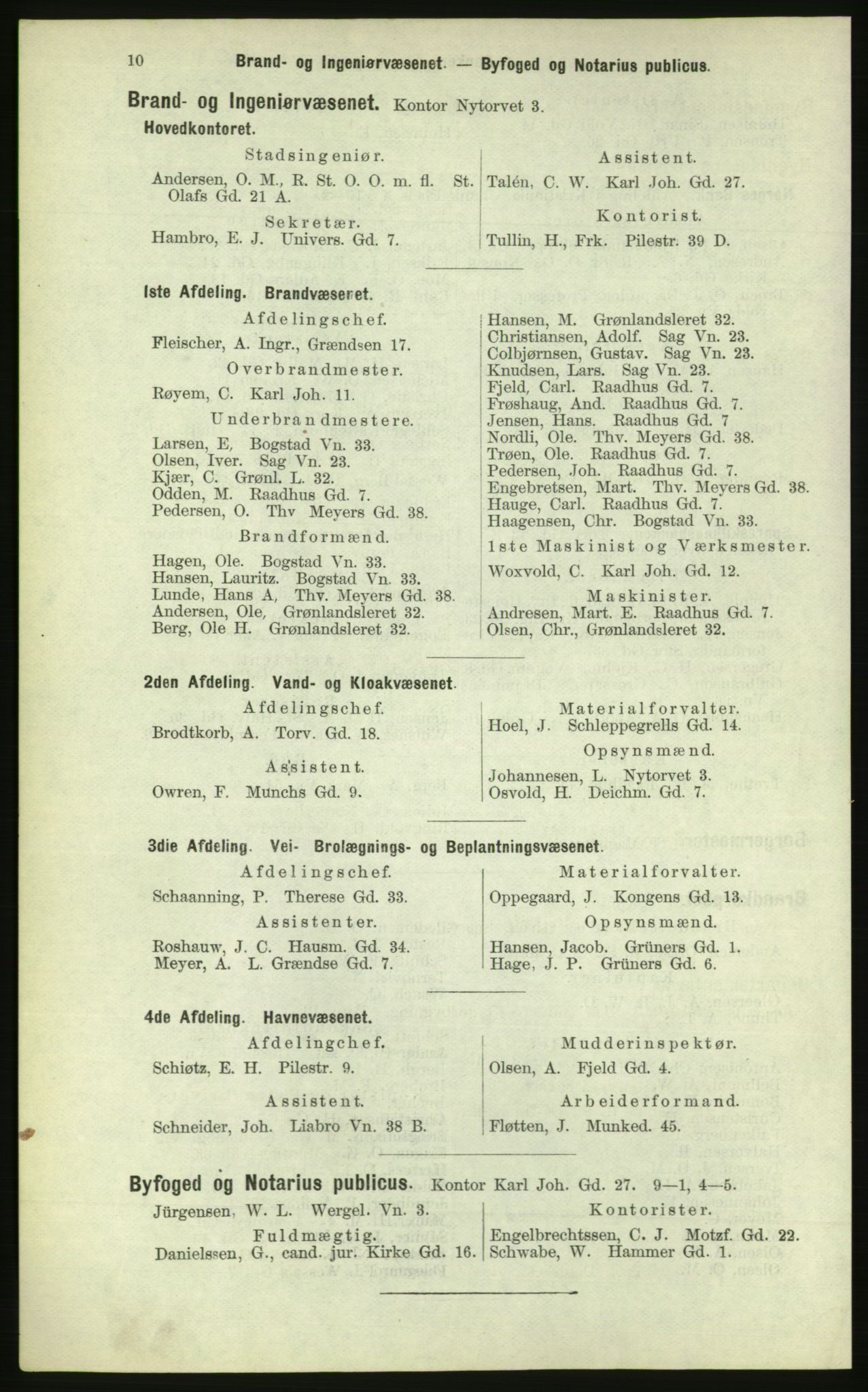 Kristiania/Oslo adressebok, PUBL/-, 1884, s. 10