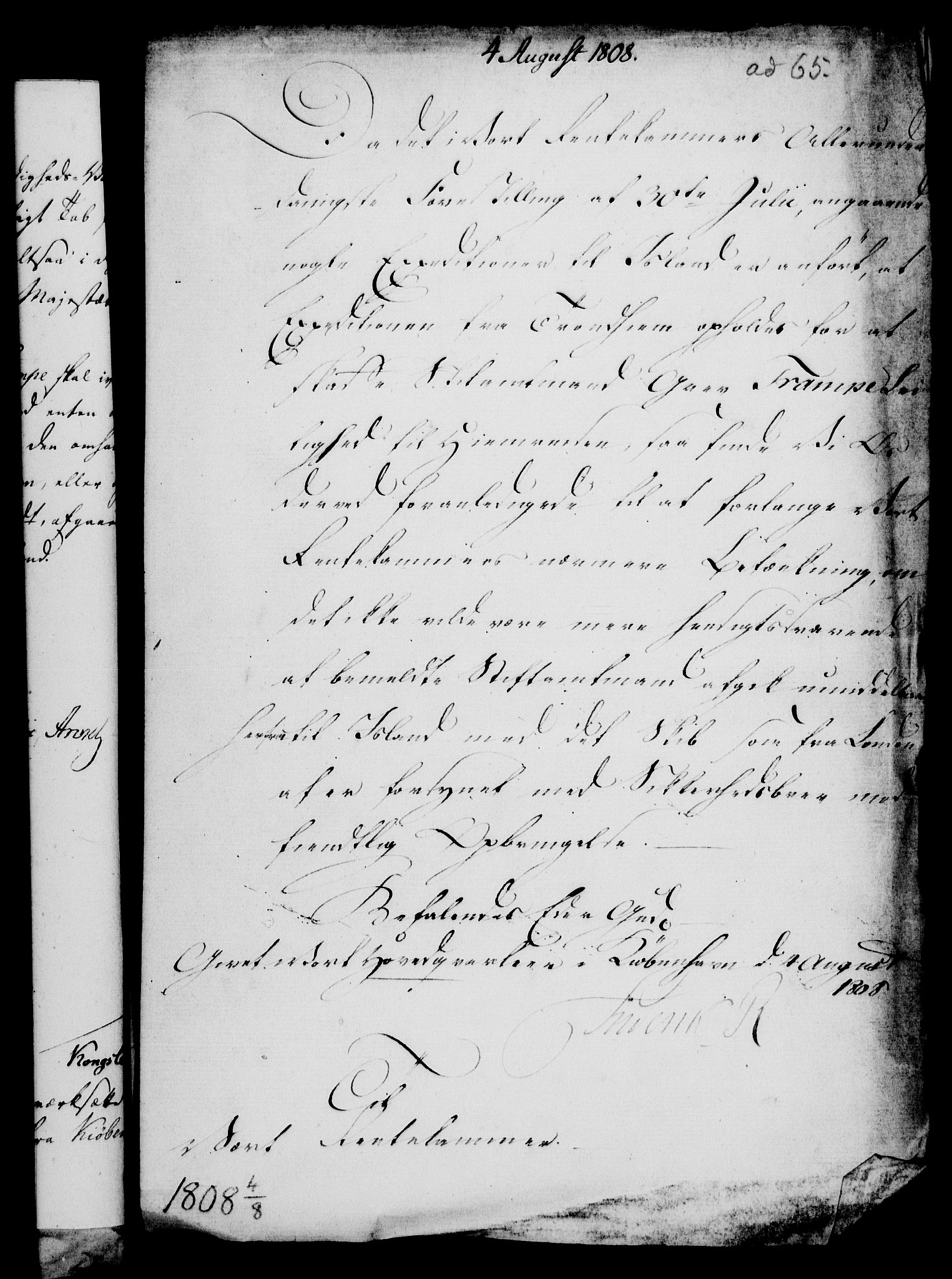 Rentekammeret, Kammerkanselliet, AV/RA-EA-3111/G/Gf/Gfa/L0090: Norsk relasjons- og resolusjonsprotokoll (merket RK 52.90), 1808, s. 323