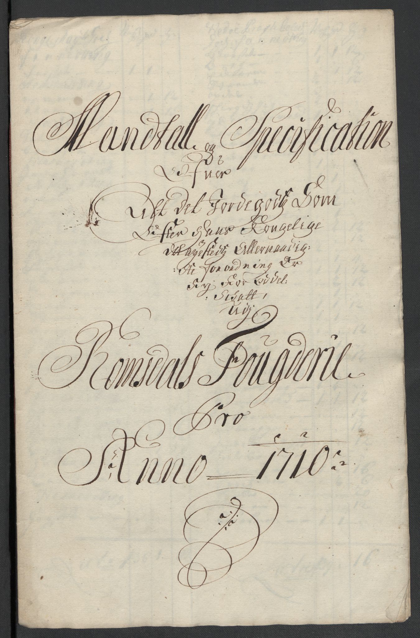 Rentekammeret inntil 1814, Reviderte regnskaper, Fogderegnskap, RA/EA-4092/R55/L3659: Fogderegnskap Romsdal, 1709-1710, s. 407