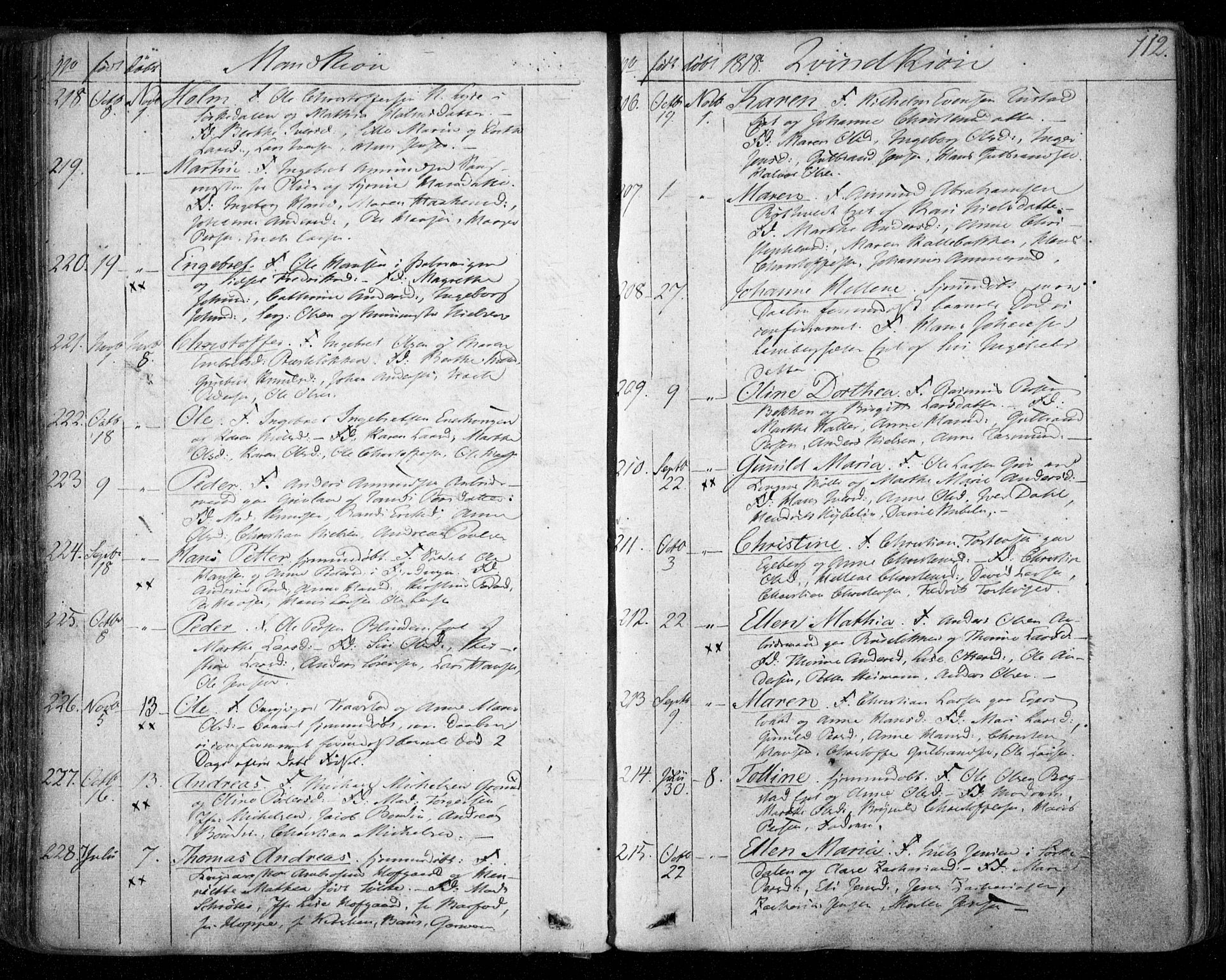 Aker prestekontor kirkebøker, AV/SAO-A-10861/F/L0011: Ministerialbok nr. 11, 1810-1819, s. 112